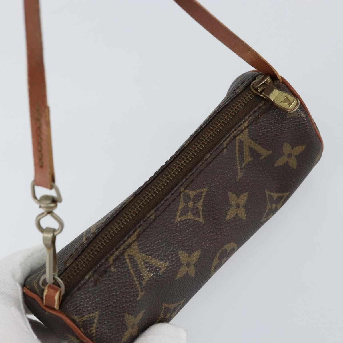LOUIS VUITTON Monogram Papillon Pouch LV Auth 154381