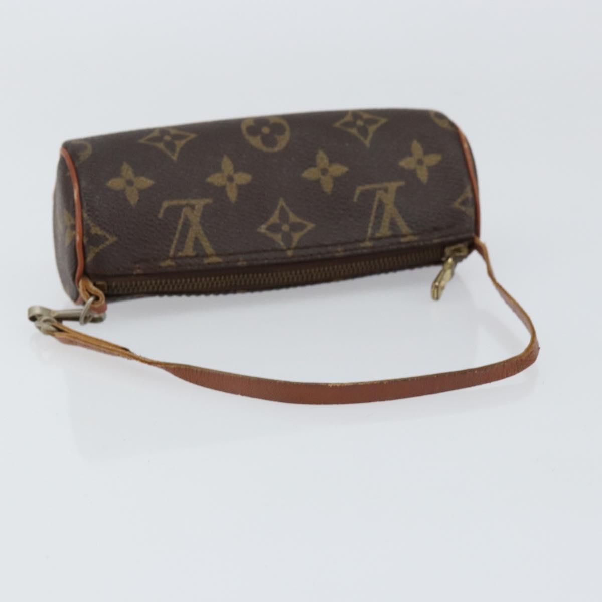 LOUIS VUITTON Monogram Papillon Pouch LV Auth 154381