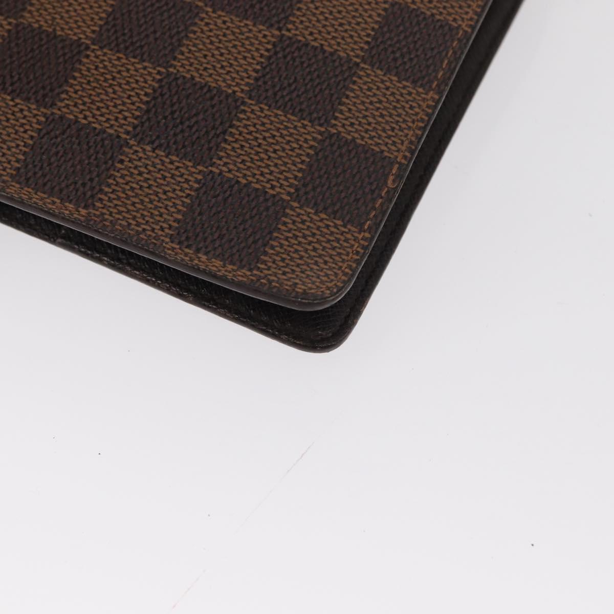 LOUIS VUITTON Damier Ebene Agenda MM Day Planner Cover R20240 LV Auth 154382