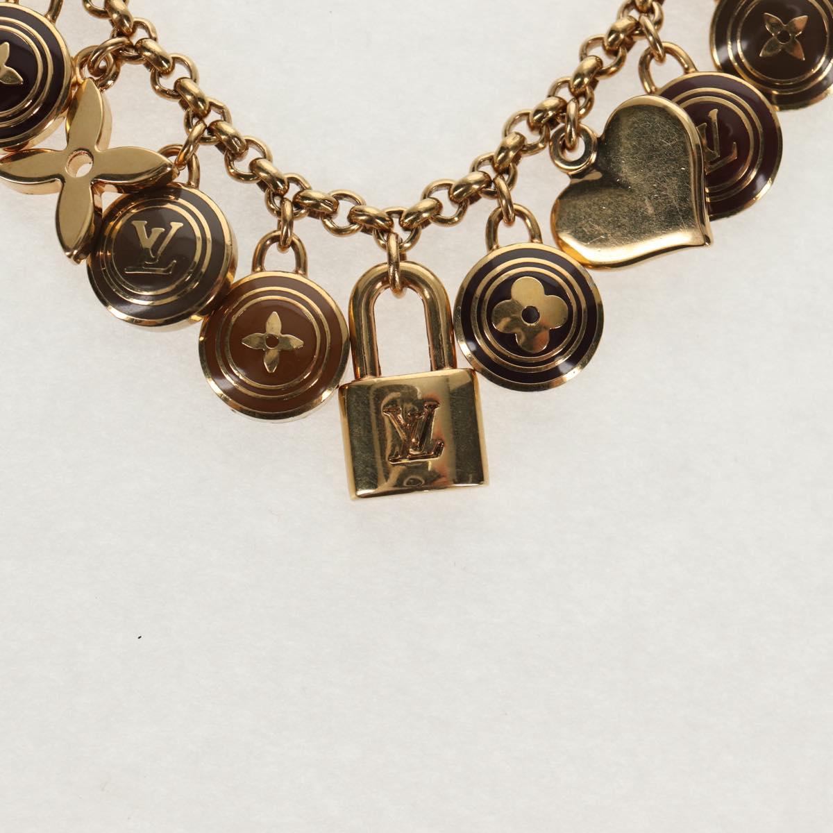 LOUIS VUITTON Porte Cles Chainne Pastille Key Holder Metal M65386 Auth 154387V