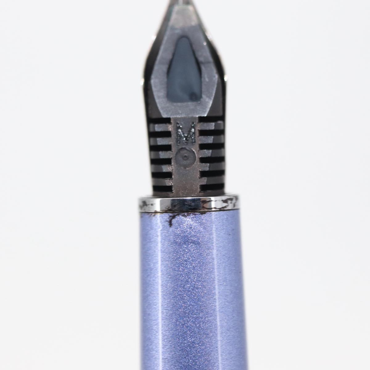 LOUIS VUITTON Jetligne Pen metal Blue N79229 LV Auth 154394V