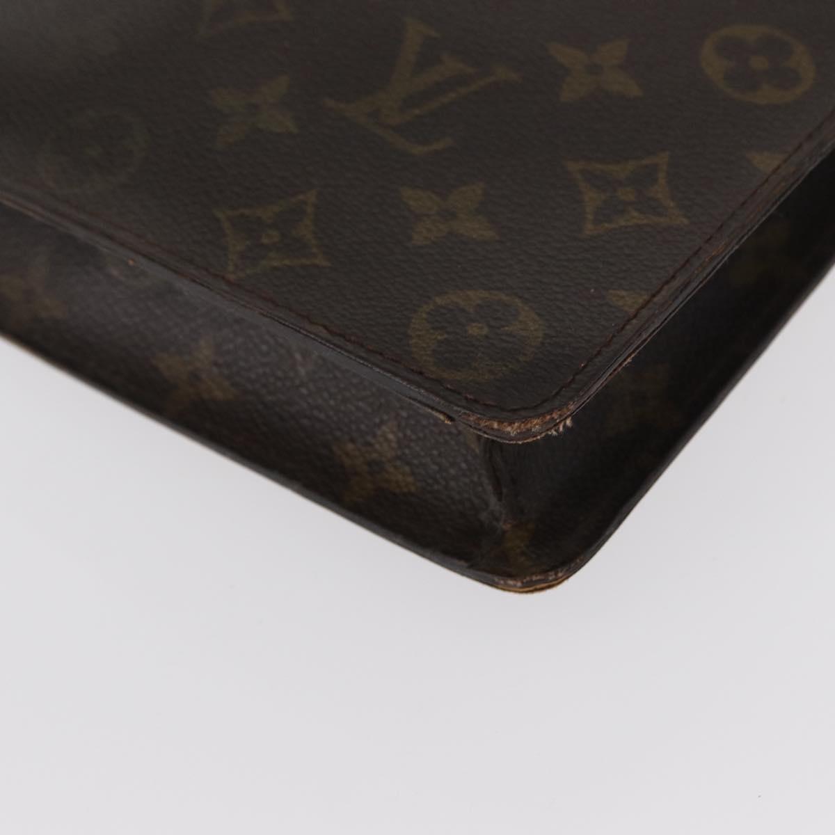 LOUIS VUITTON Monogram Porte Documents Senatur Briefcase M53335 LV Auth 154395