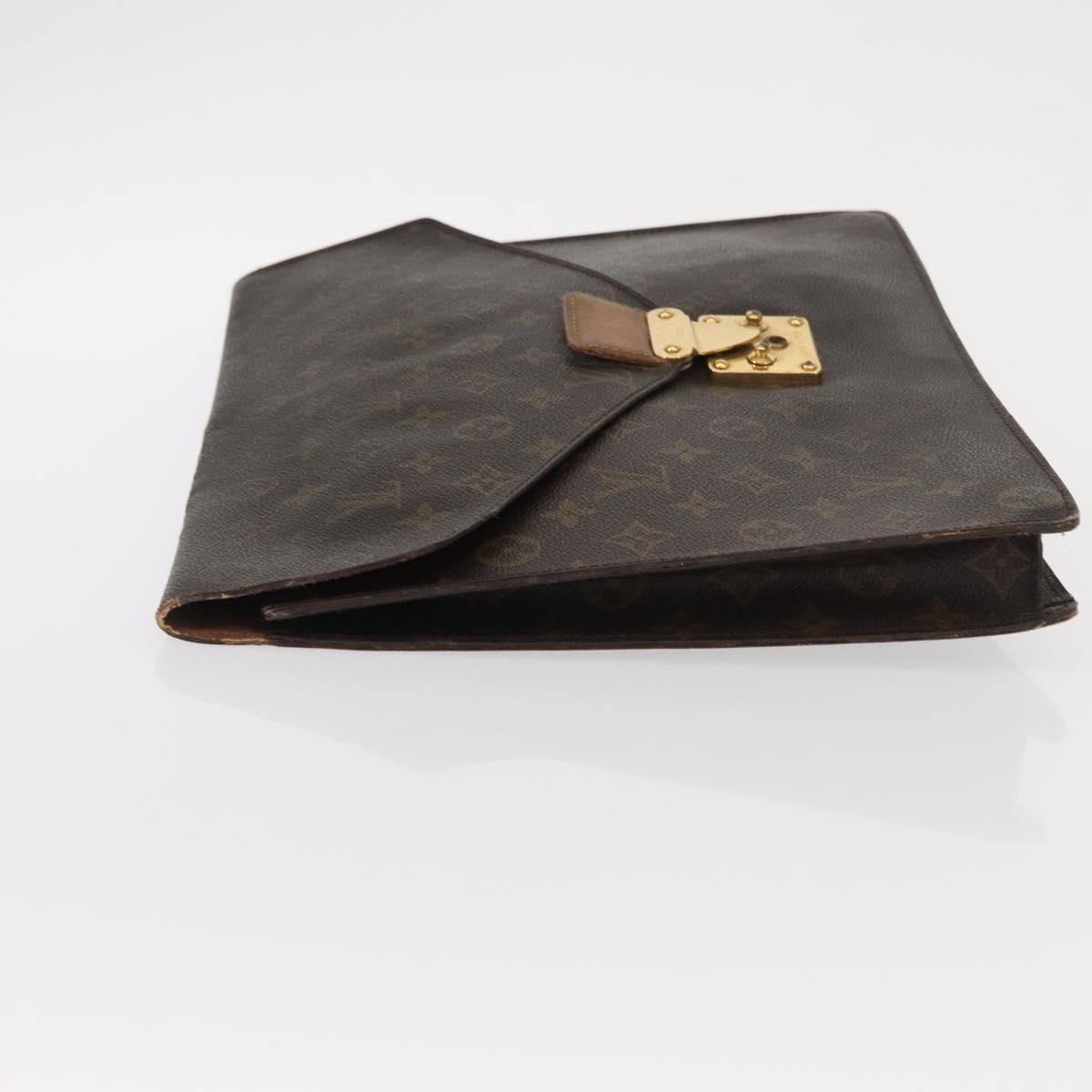LOUIS VUITTON Monogram Porte Documents Senatur Briefcase M53335 LV Auth 154395