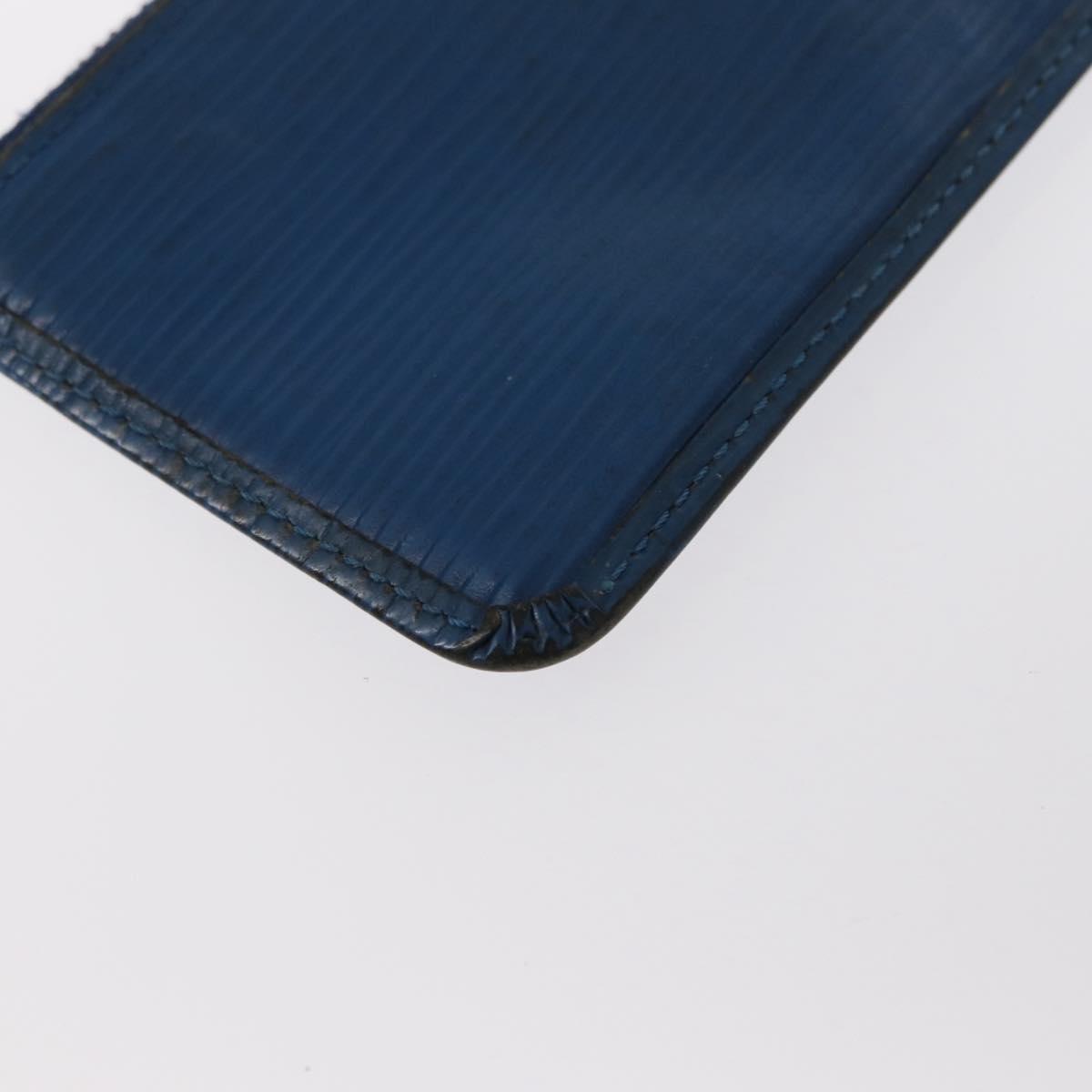 LOUIS VUITTON Epi Pochette Cles Coin Purse Blue M6380G LV Auth 154398