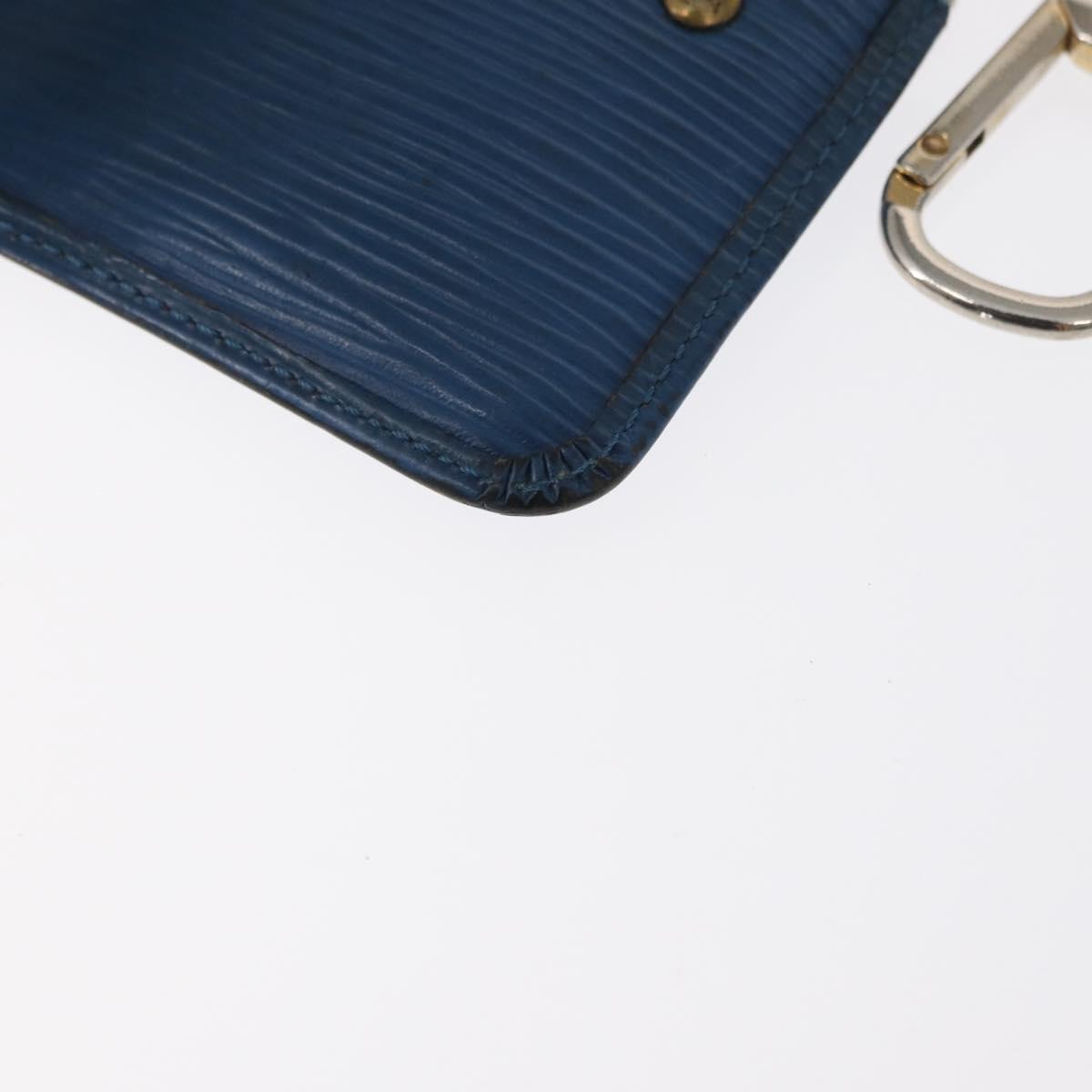 LOUIS VUITTON Epi Pochette Cles Coin Purse Blue M6380G LV Auth 154398