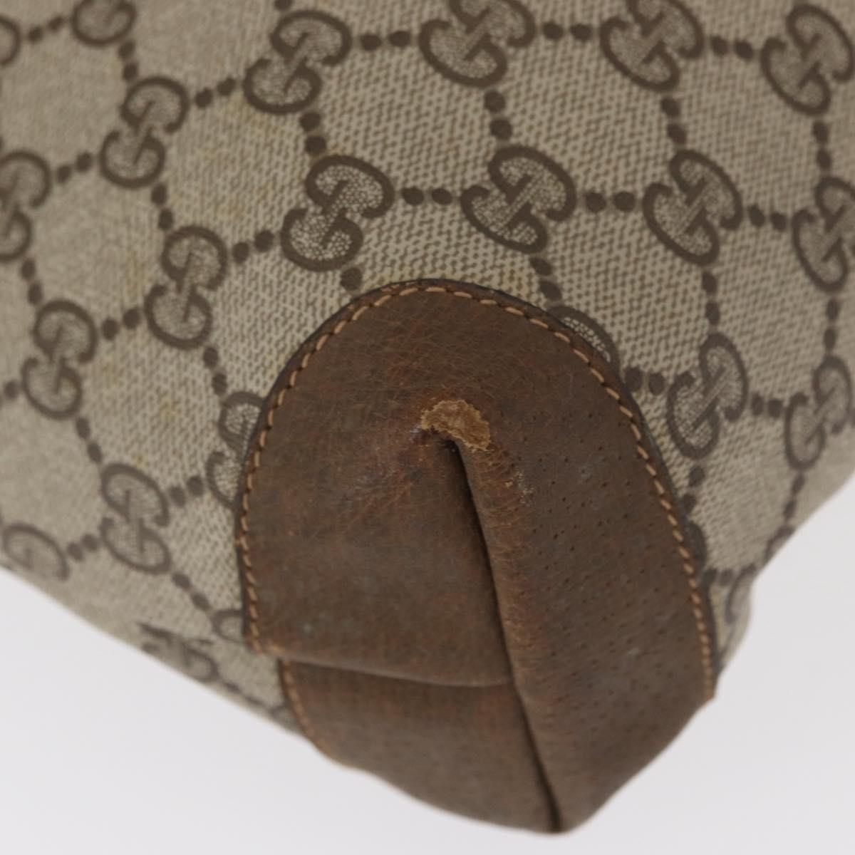 GUCCI GG Supreme Tote Bag PVC Beige 002 103 1301 Auth 154413