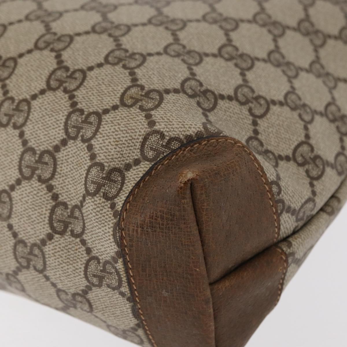 GUCCI GG Supreme Tote Bag PVC Beige 002 103 1301 Auth 154413