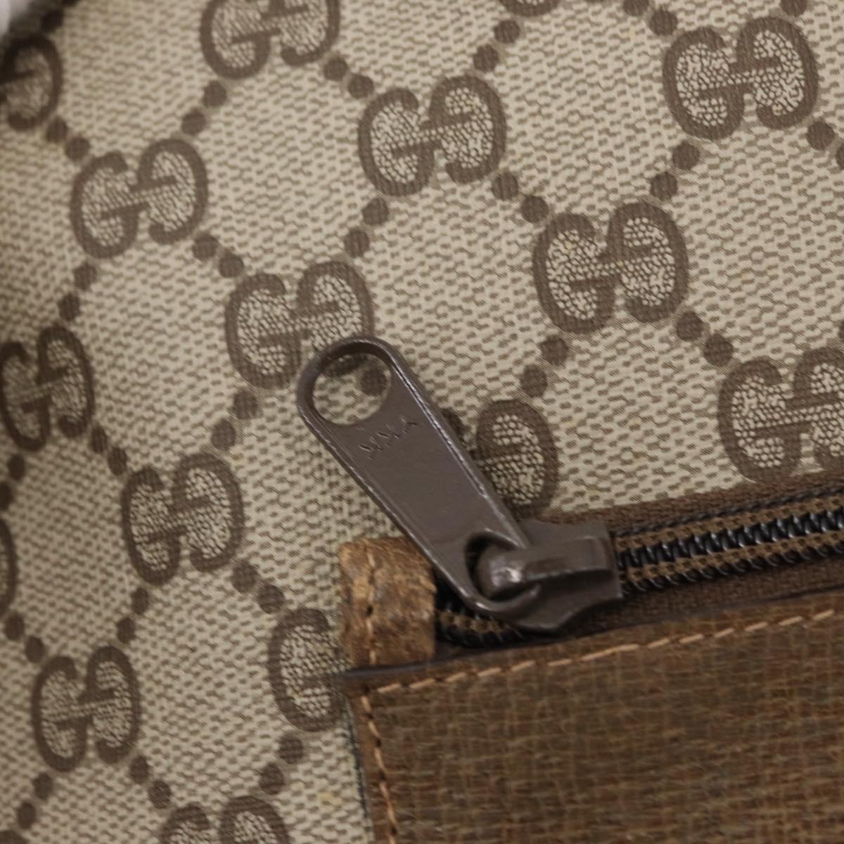 GUCCI GG Supreme Tote Bag PVC Beige 002 103 1301 Auth 154413