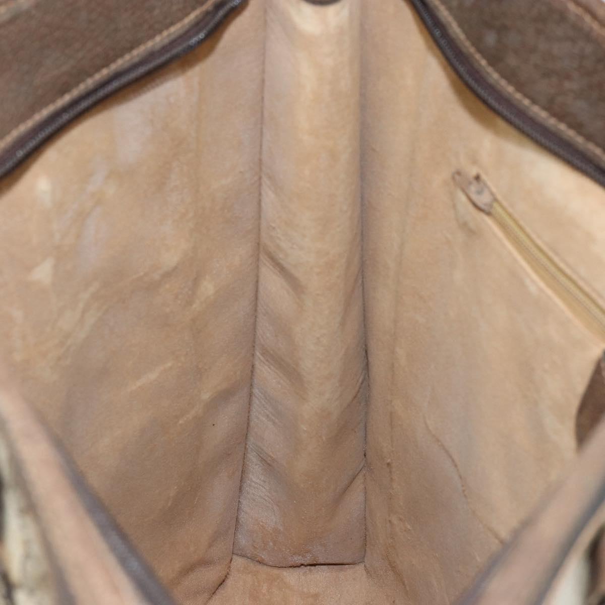 GUCCI GG Supreme Web Sherry Line Tote Bag PVC Beige Gold 010 378 Auth 154418