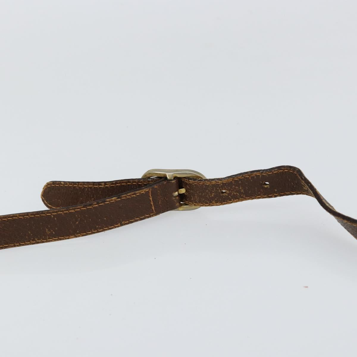 GUCCI GG Supreme Web Sherry Line Shoulder Bag PVC Beige 156 02 089 Auth 154429