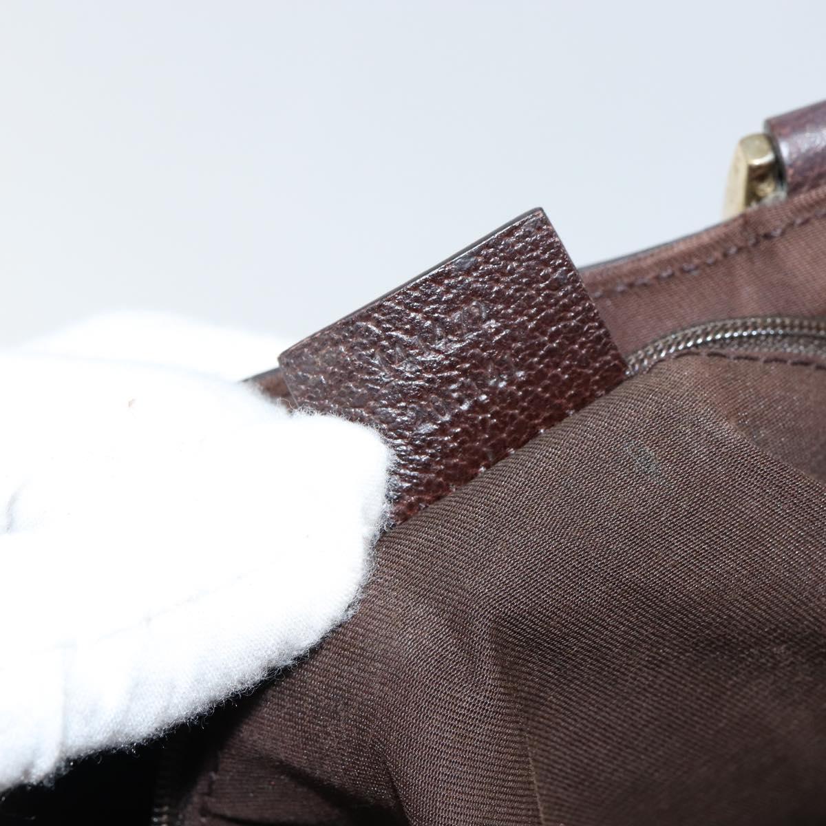 GUCCI GG Canvas Tote Bag Beige Gold 141472 Auth 154442