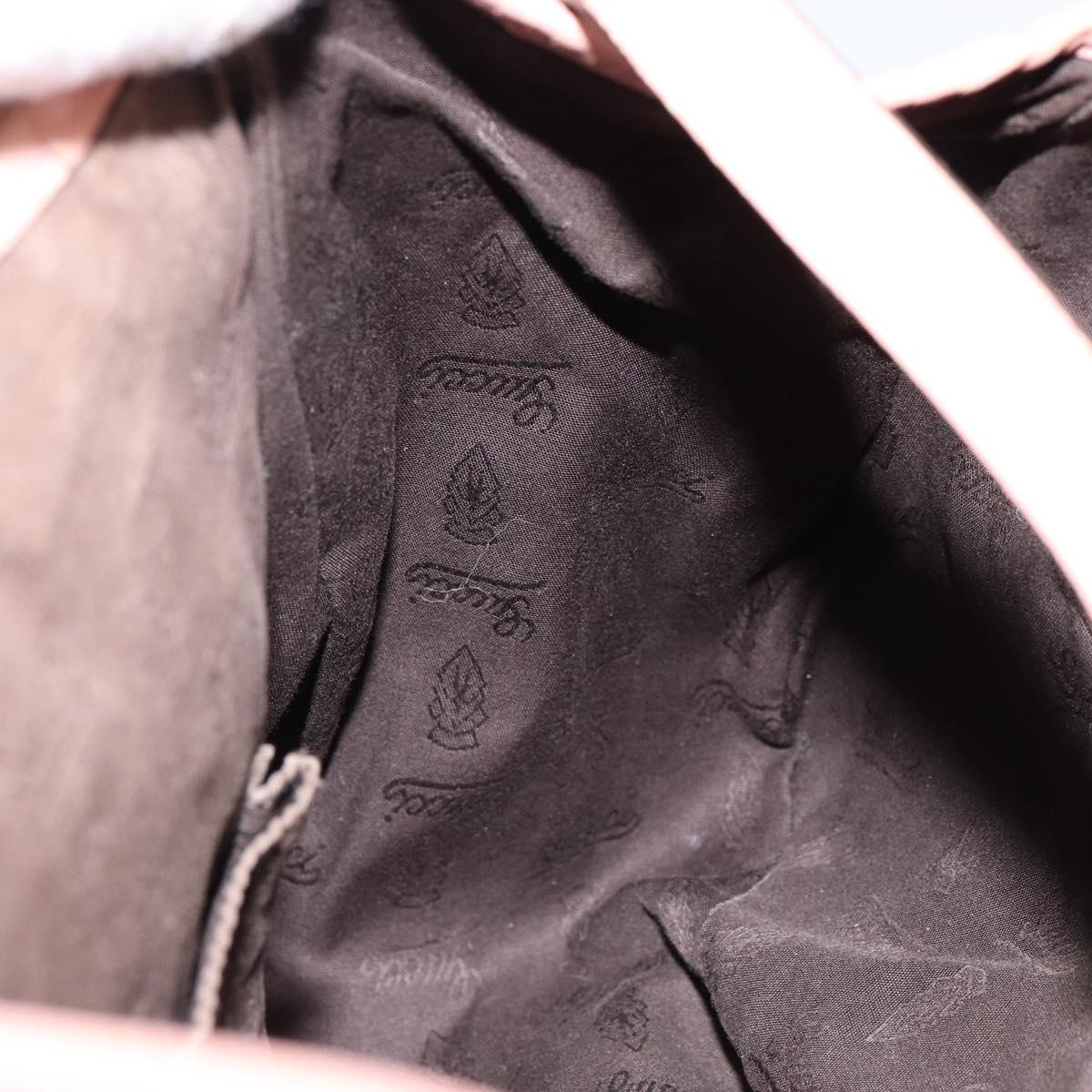 GUCCI GG Canvas Hand Bag Beige Gold 232963 Auth 154443