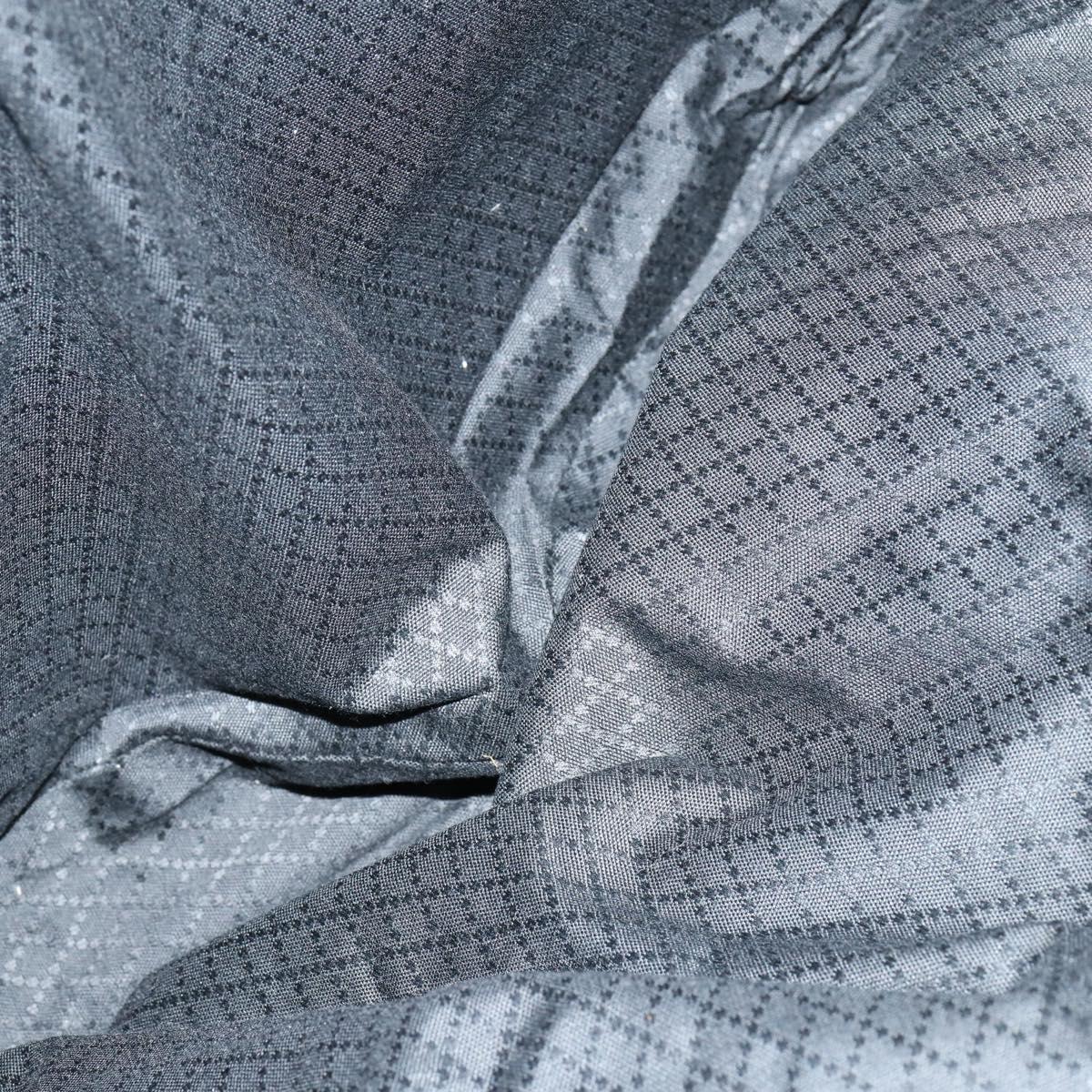 GUCCI Shoulder Bag Canvas Black Silver Auth 154461