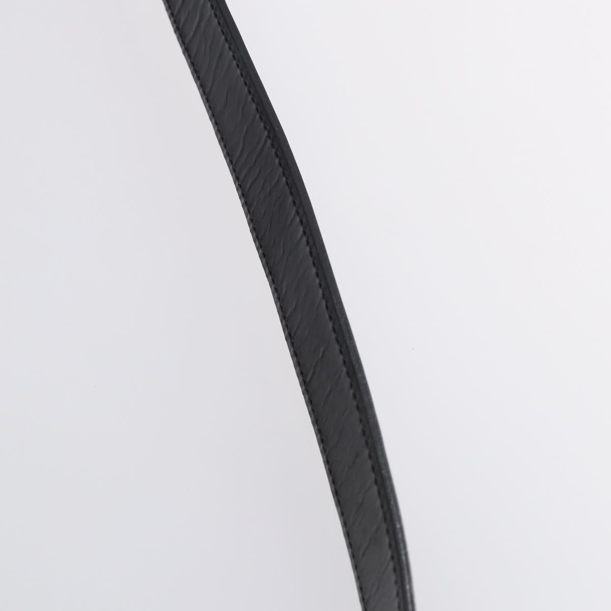 GUCCI Shoulder Bag Canvas Black Silver Auth 154461