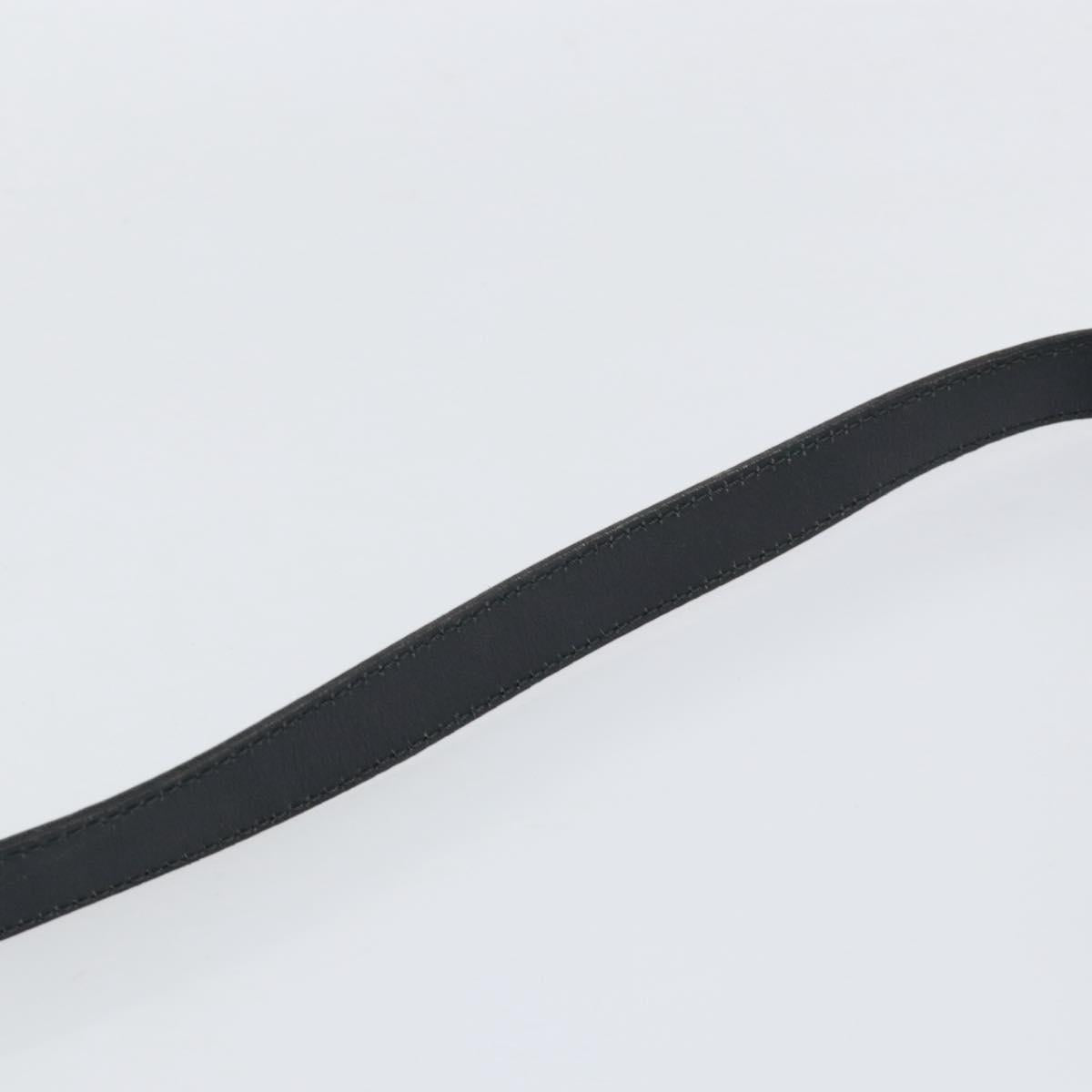 Christian Dior Honeycomb Canvas Shoulder Bag PVC Black Gold Auth 154465