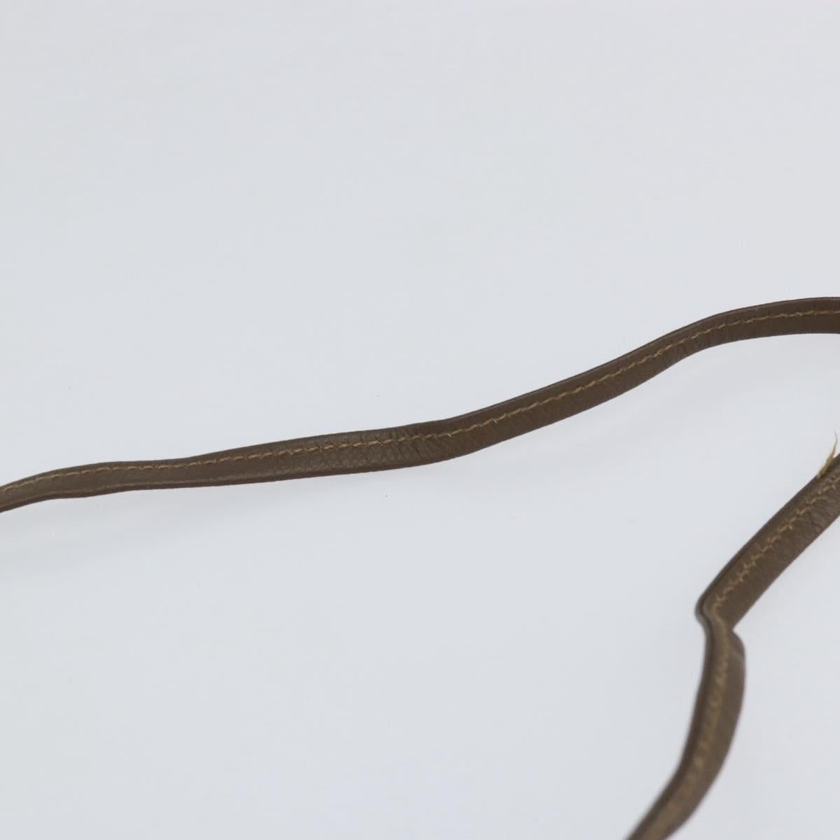 FENDI Zucchino Canvas Shoulder Bag PVC Beige Brown Auth 154469