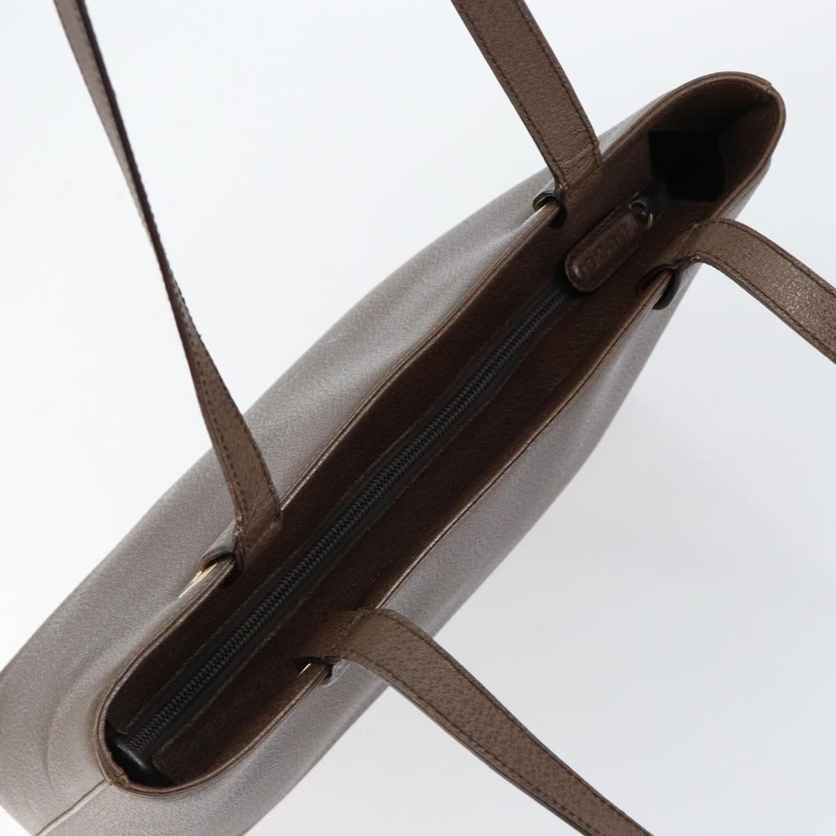 GUCCI Shoulder Bag Leather Brown Gold 002 2058 0480 0 Auth 154473