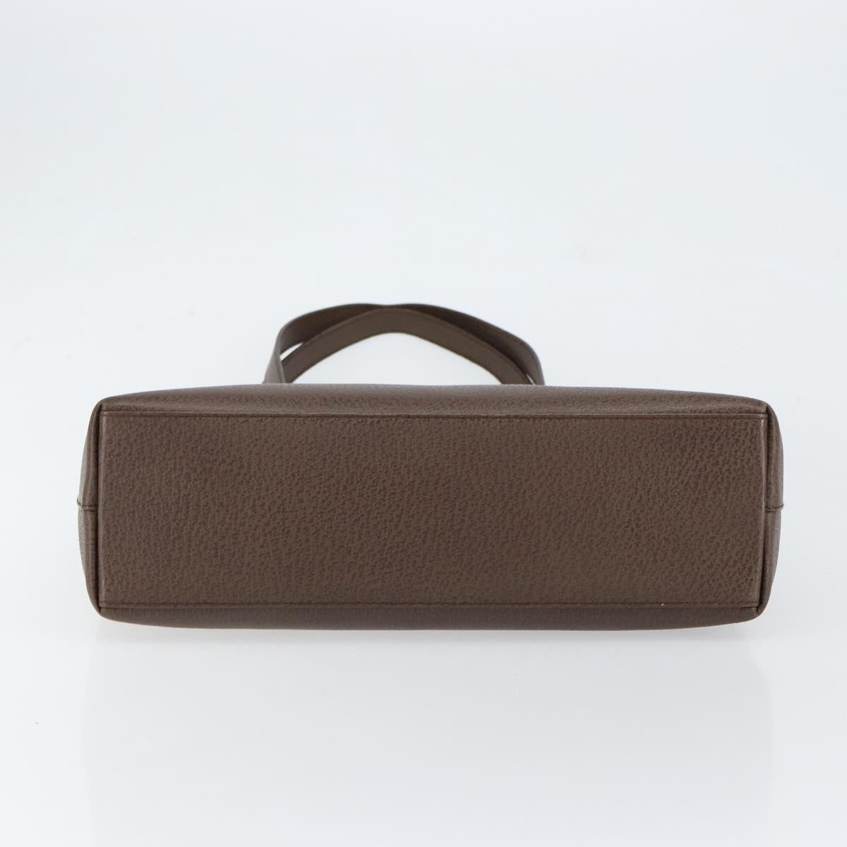 GUCCI Shoulder Bag Leather Brown Gold 002 2058 0480 0 Auth 154473