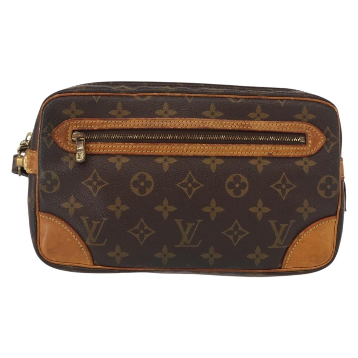 LOUIS VUITTON Monogram Marly Dragonne GM Clutch Bag M51825 LV Auth 154481