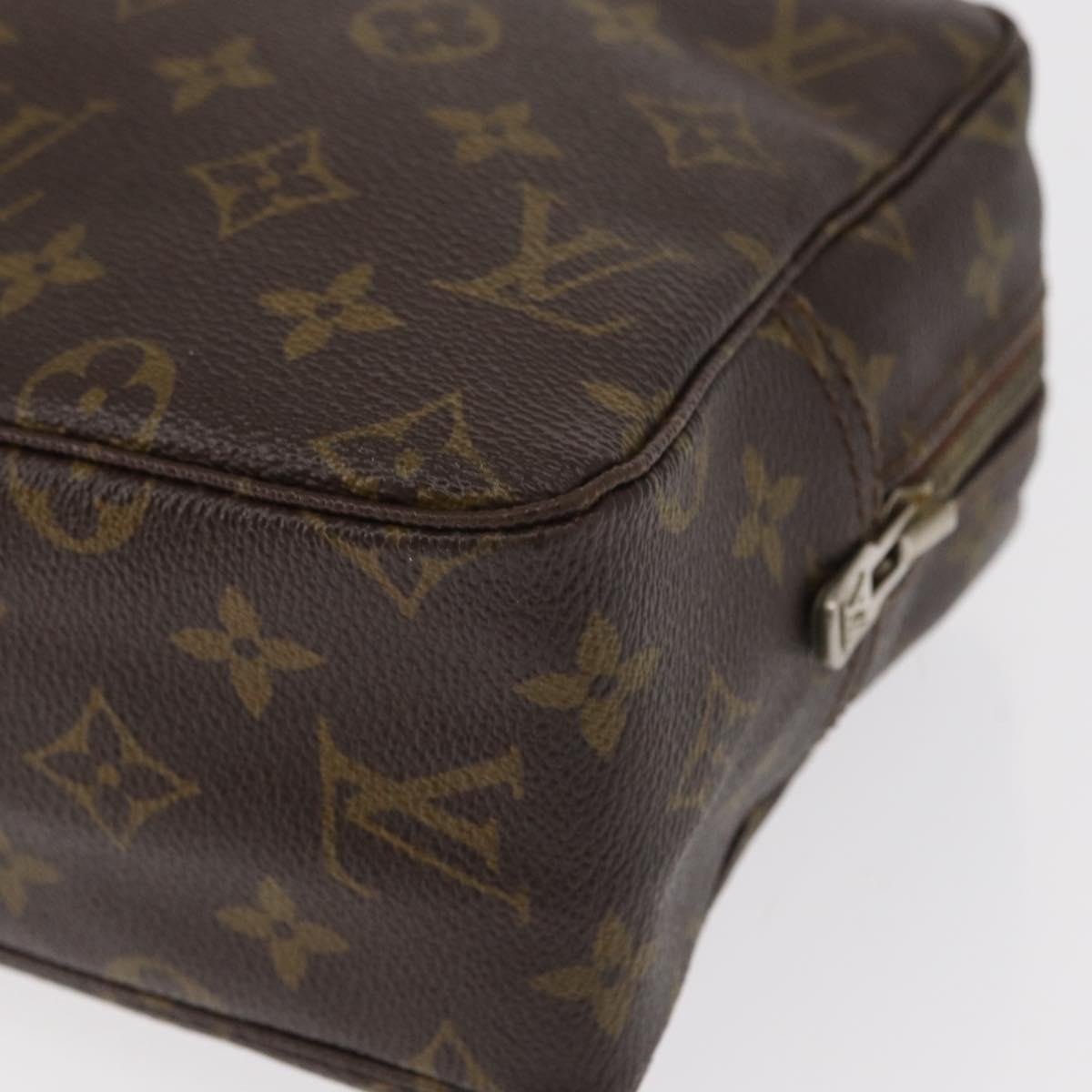 LOUIS VUITTON Monogram Trousse Toilette 28 Clutch Bag M47522 LV Auth 154483
