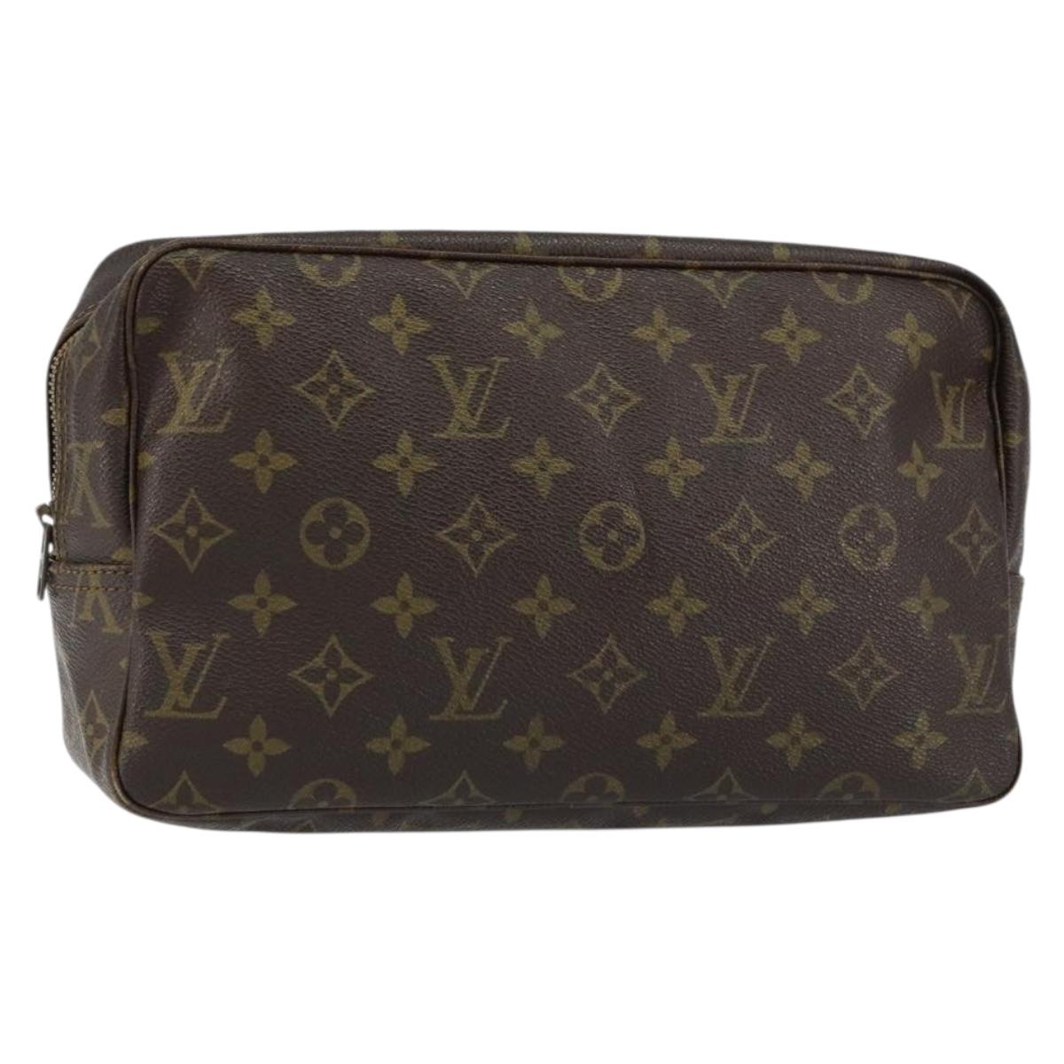LOUIS VUITTON Monogram Trousse Toilette 28 Clutch Bag M47522 LV Auth 154484