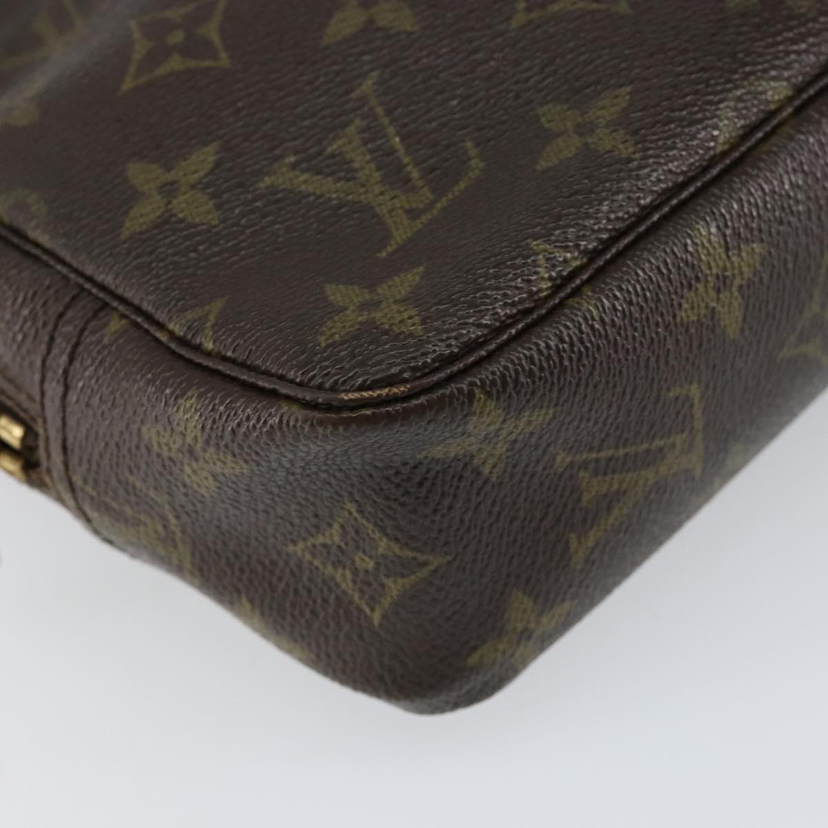 LOUIS VUITTON Monogram Trousse Toilette 23 Clutch Bag M47524 LV Auth 154485