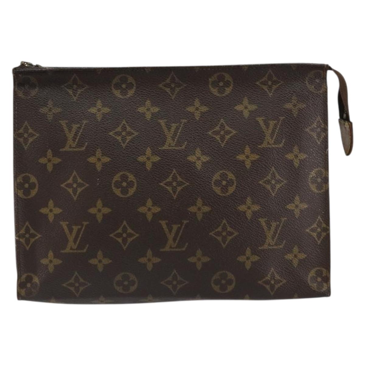 LOUIS VUITTON Monogram Poche Toilette 26 Pouch M47542 LV Auth 154487