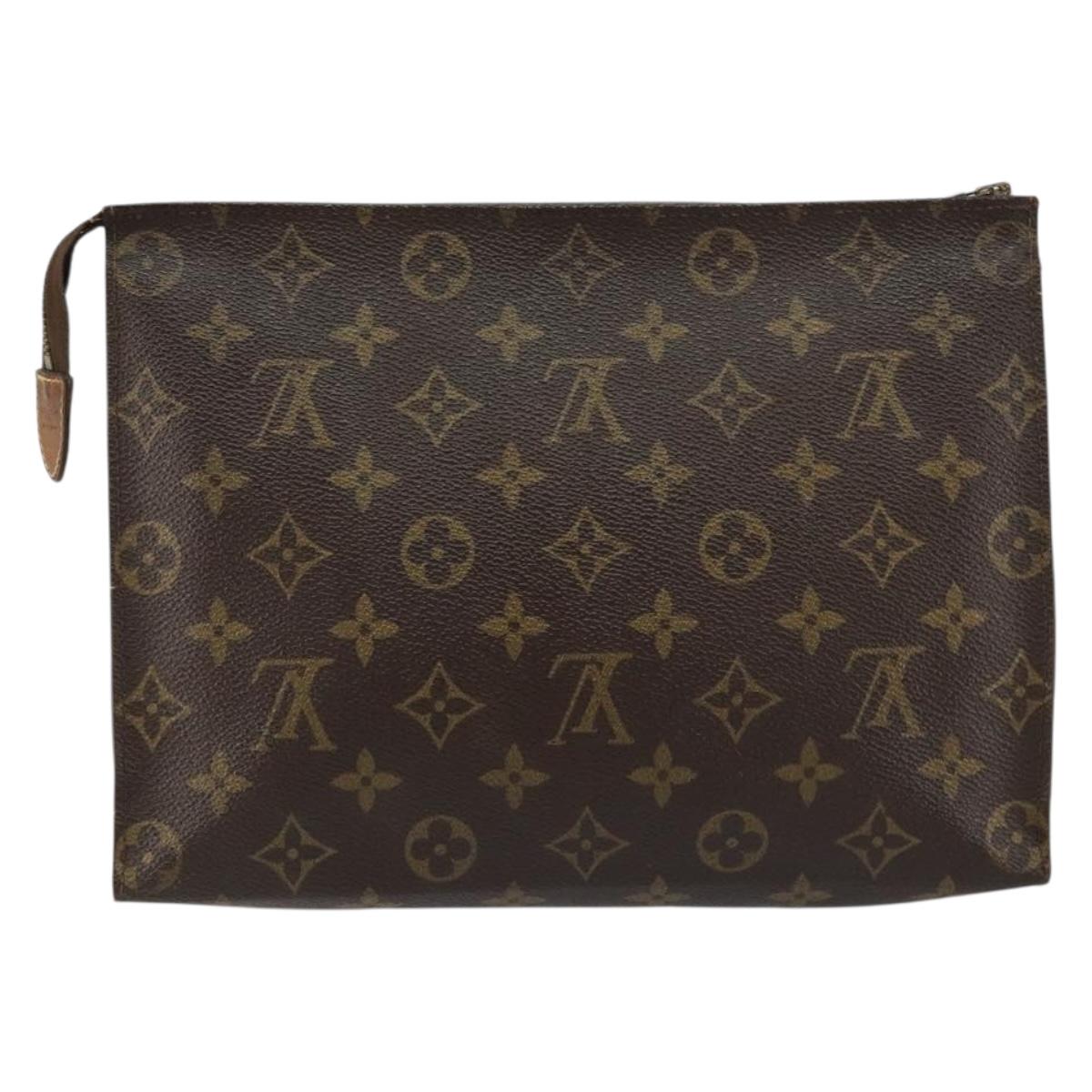 LOUIS VUITTON Monogram Poche Toilette 26 Pouch M47542 LV Auth 154487