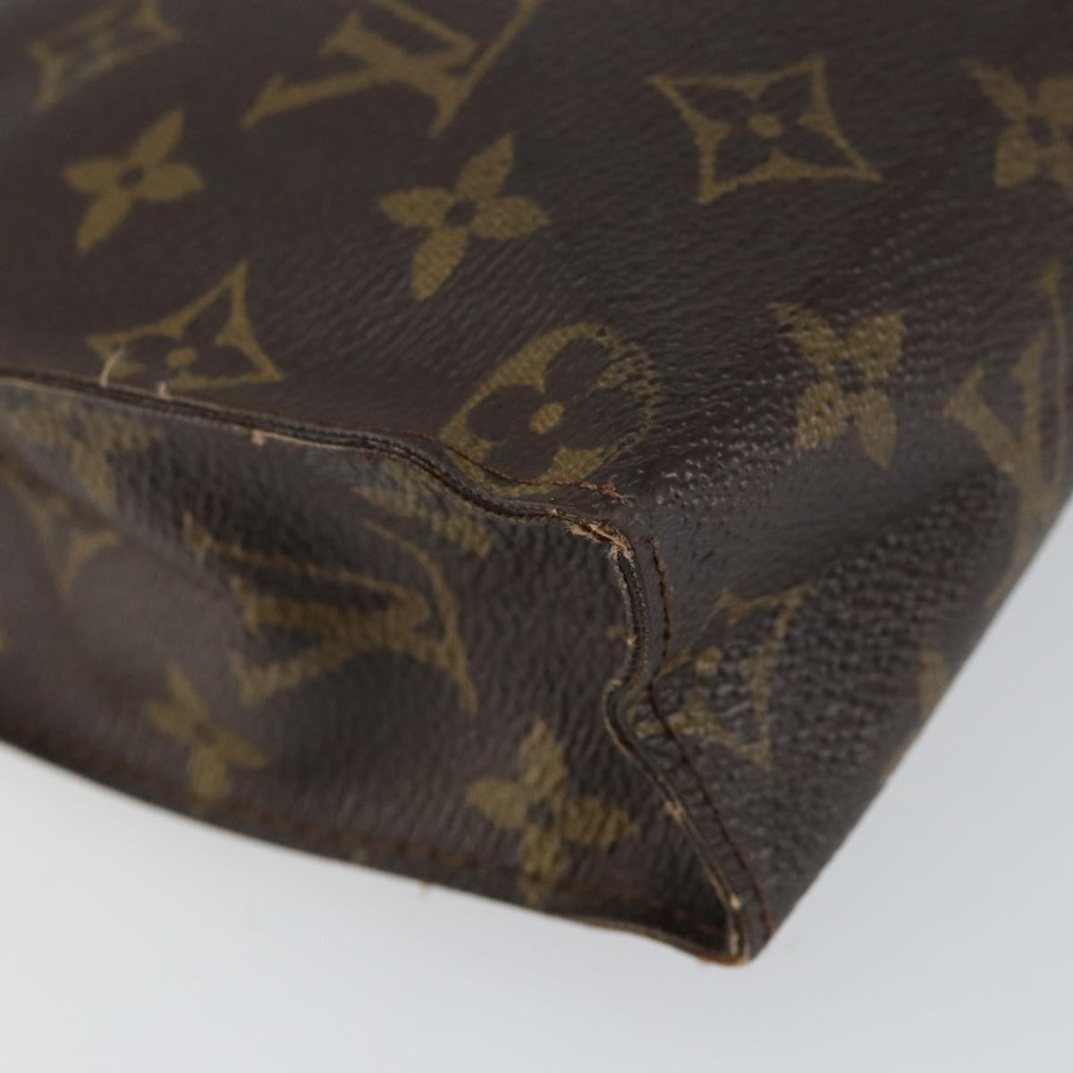 LOUIS VUITTON Monogram Poche Toilette 26 Pouch M47542 LV Auth 154487