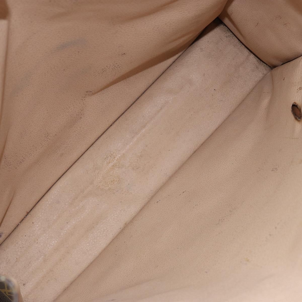 LOUIS VUITTON Monogram Sac Plat Hand Bag M51140 LV Auth 154492