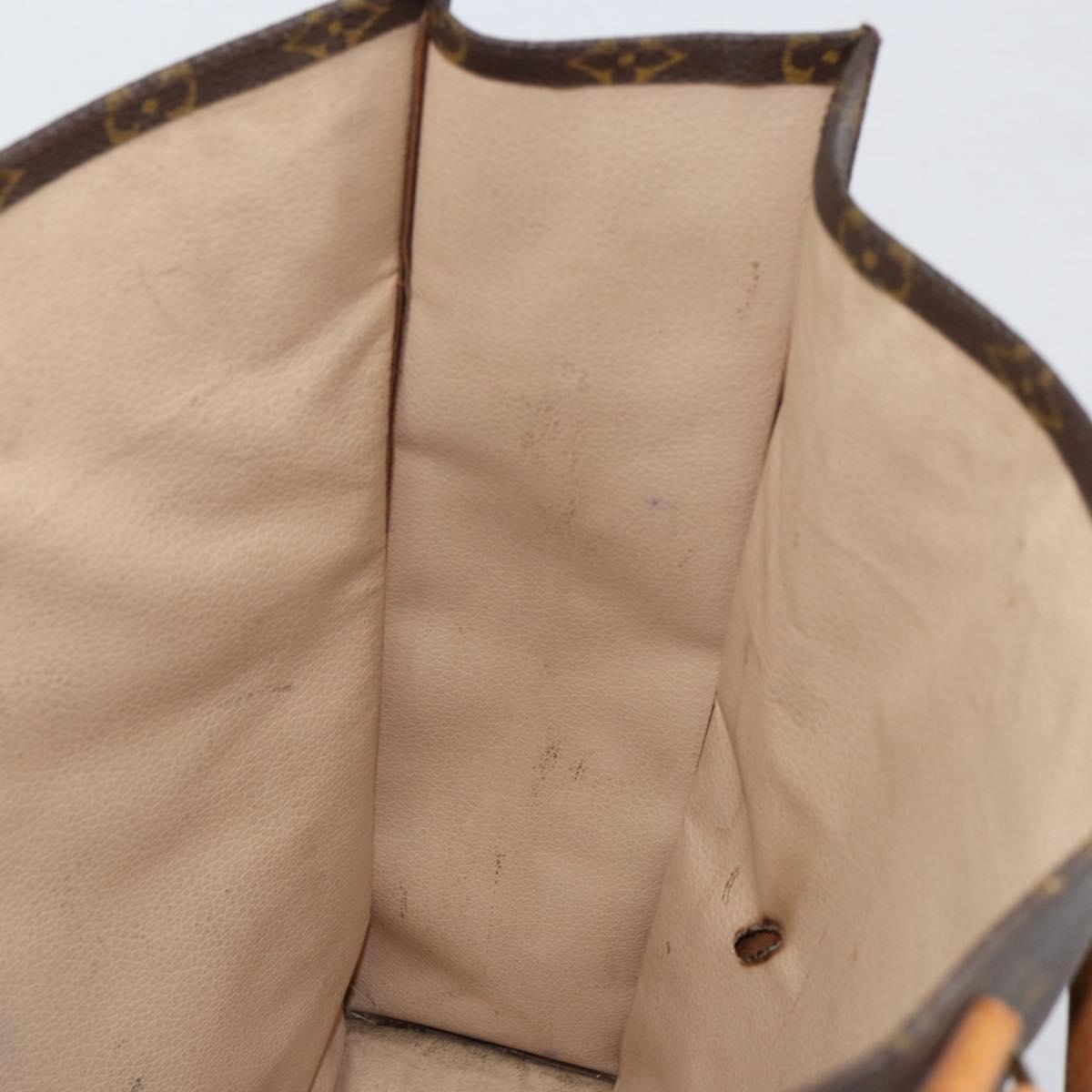 LOUIS VUITTON Monogram Sac Plat Hand Bag M51140 LV Auth 154492