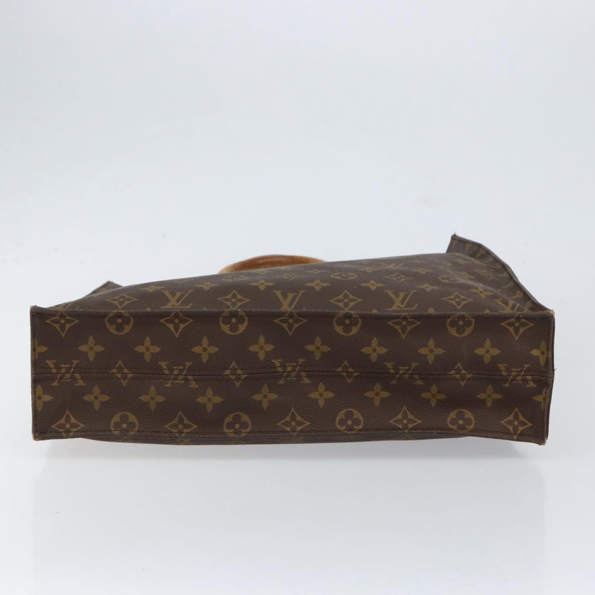 LOUIS VUITTON Monogram Sac Plat Hand Bag M51140 LV Auth 154492