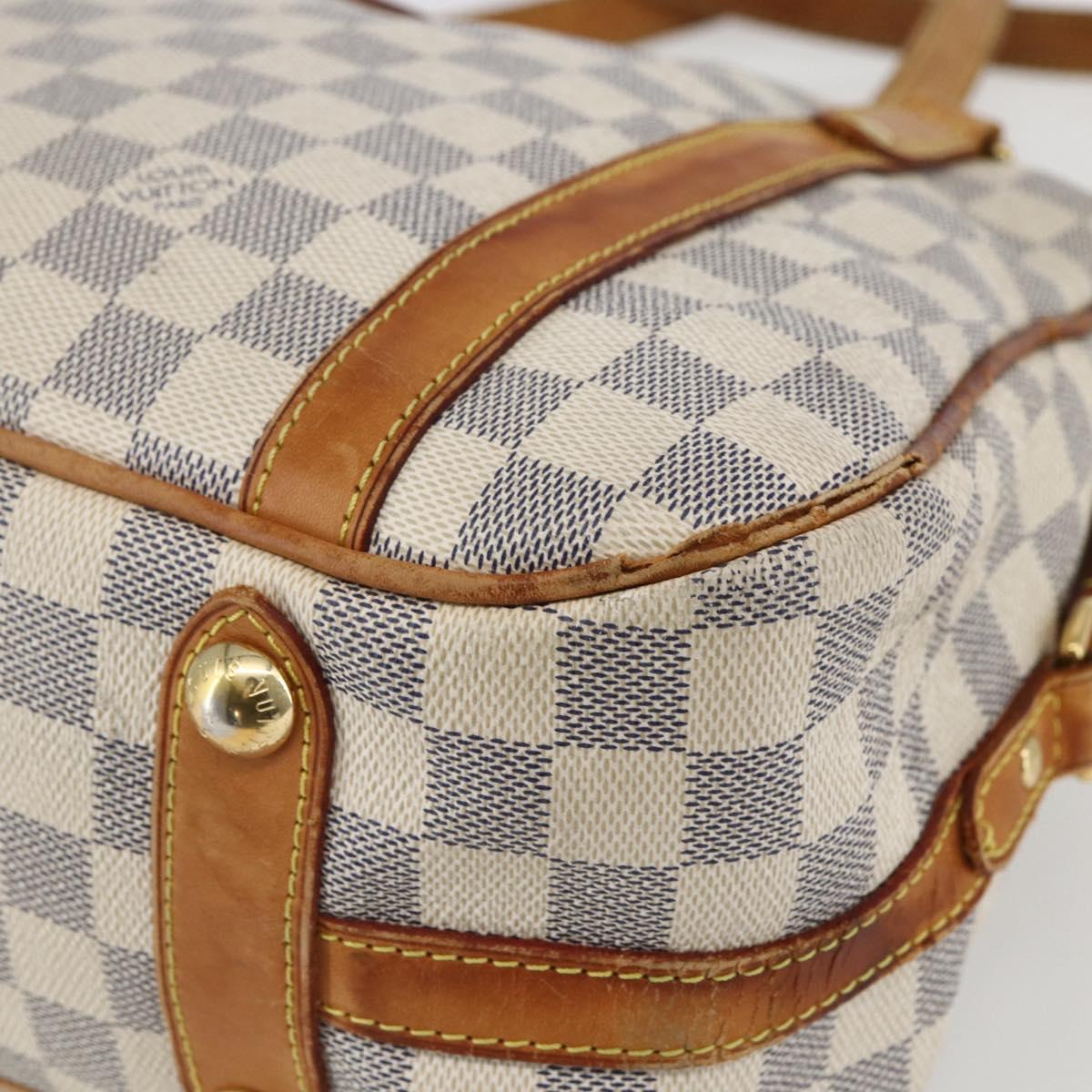 LOUIS VUITTON Damier Azur Stresa PM Tote Bag M51188 LV Auth 154495