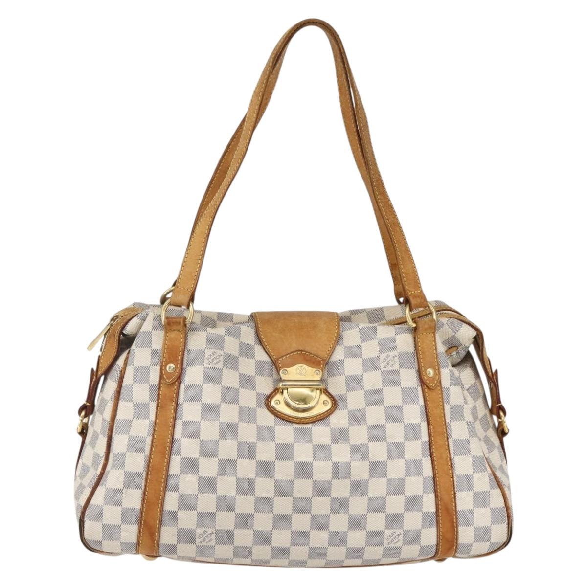 LOUIS VUITTON Damier Azur Stresa PM Tote Bag M51188 LV Auth 154495