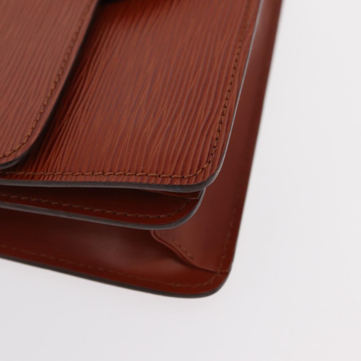 LOUIS VUITTON Epi Free Run Shoulder Bag Brown M52403 LV Auth 154498