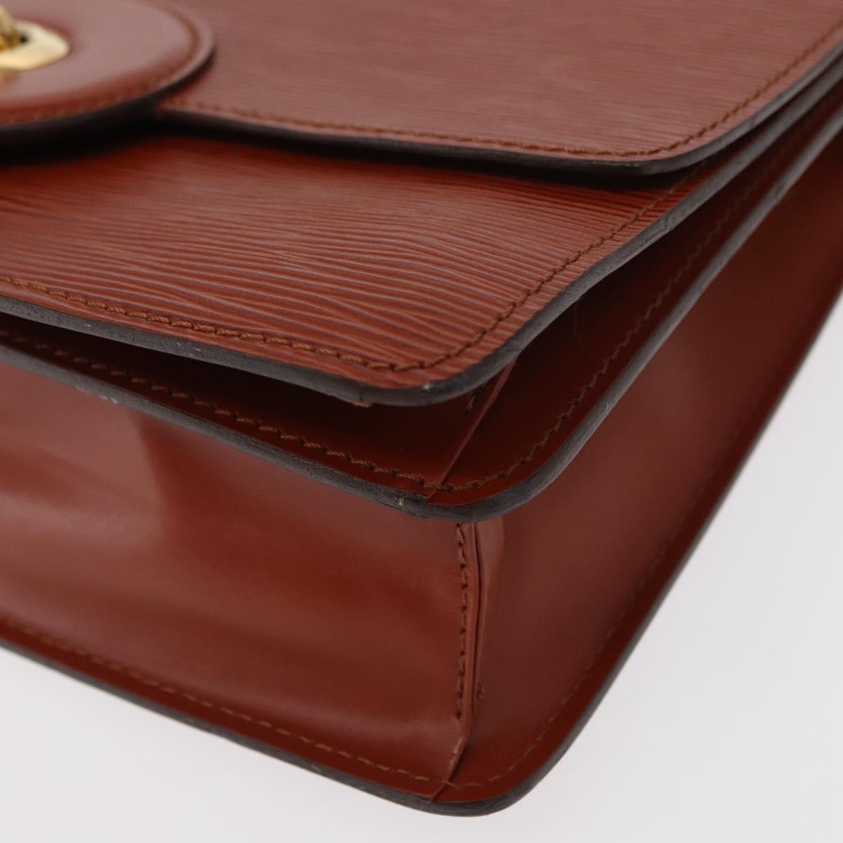 LOUIS VUITTON Epi Free Run Shoulder Bag Brown M52403 LV Auth 154498