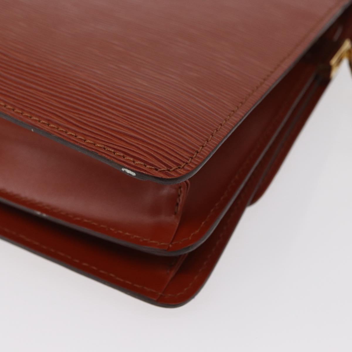 LOUIS VUITTON Epi Free Run Shoulder Bag Brown M52403 LV Auth 154498