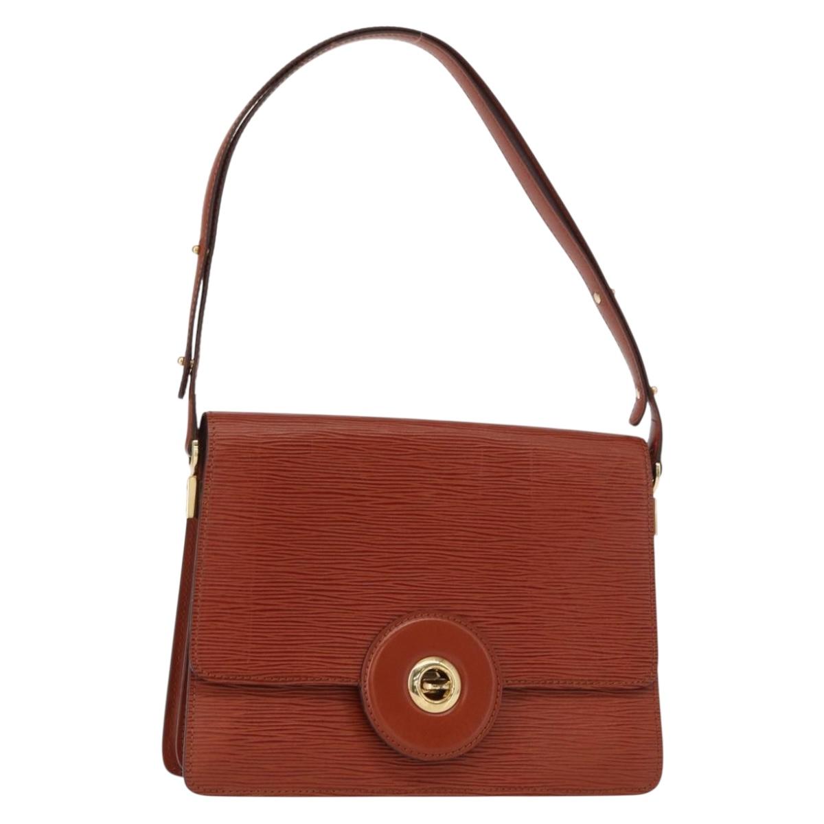 LOUIS VUITTON Epi Free Run Shoulder Bag Brown M52403 LV Auth 154498