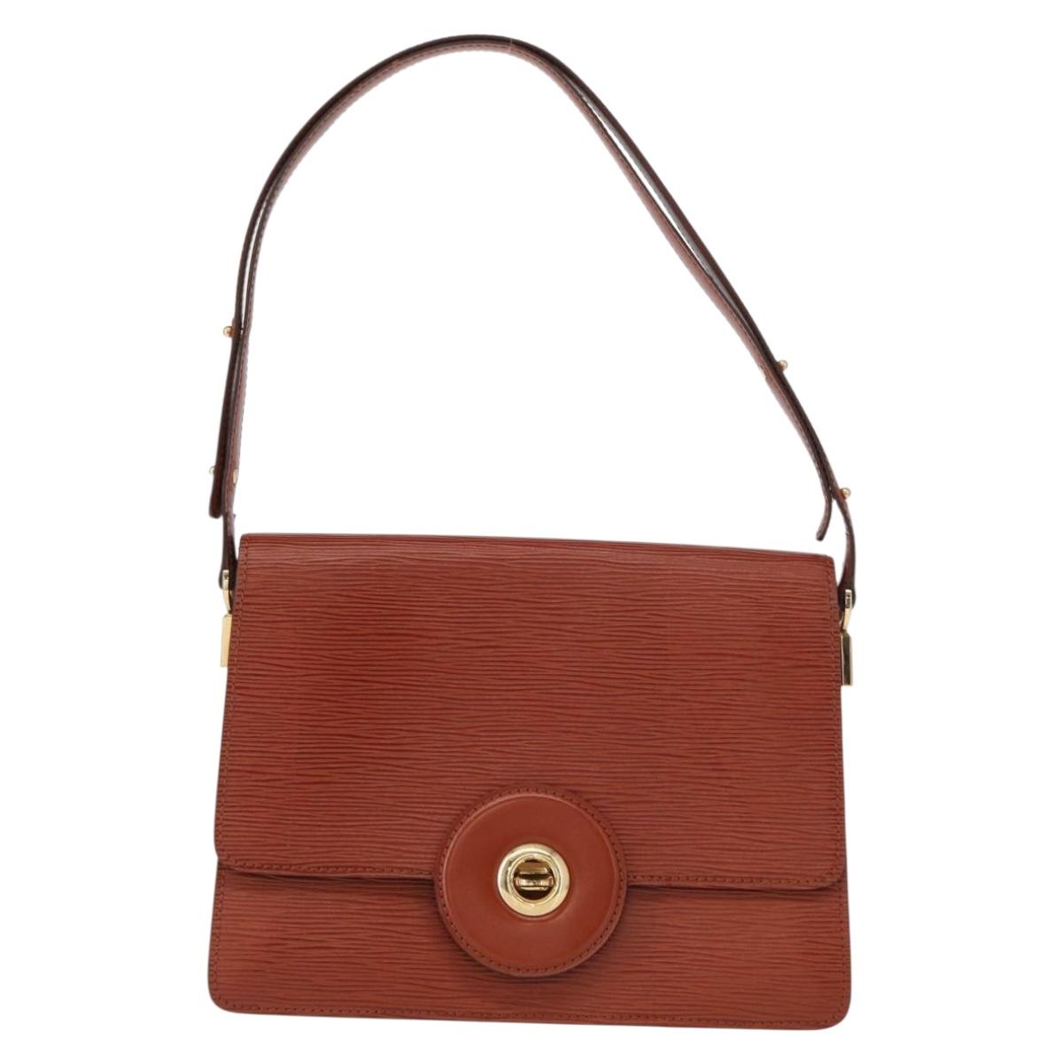 LOUIS VUITTON Epi Free Run Shoulder Bag Brown M52403 LV Auth 154498