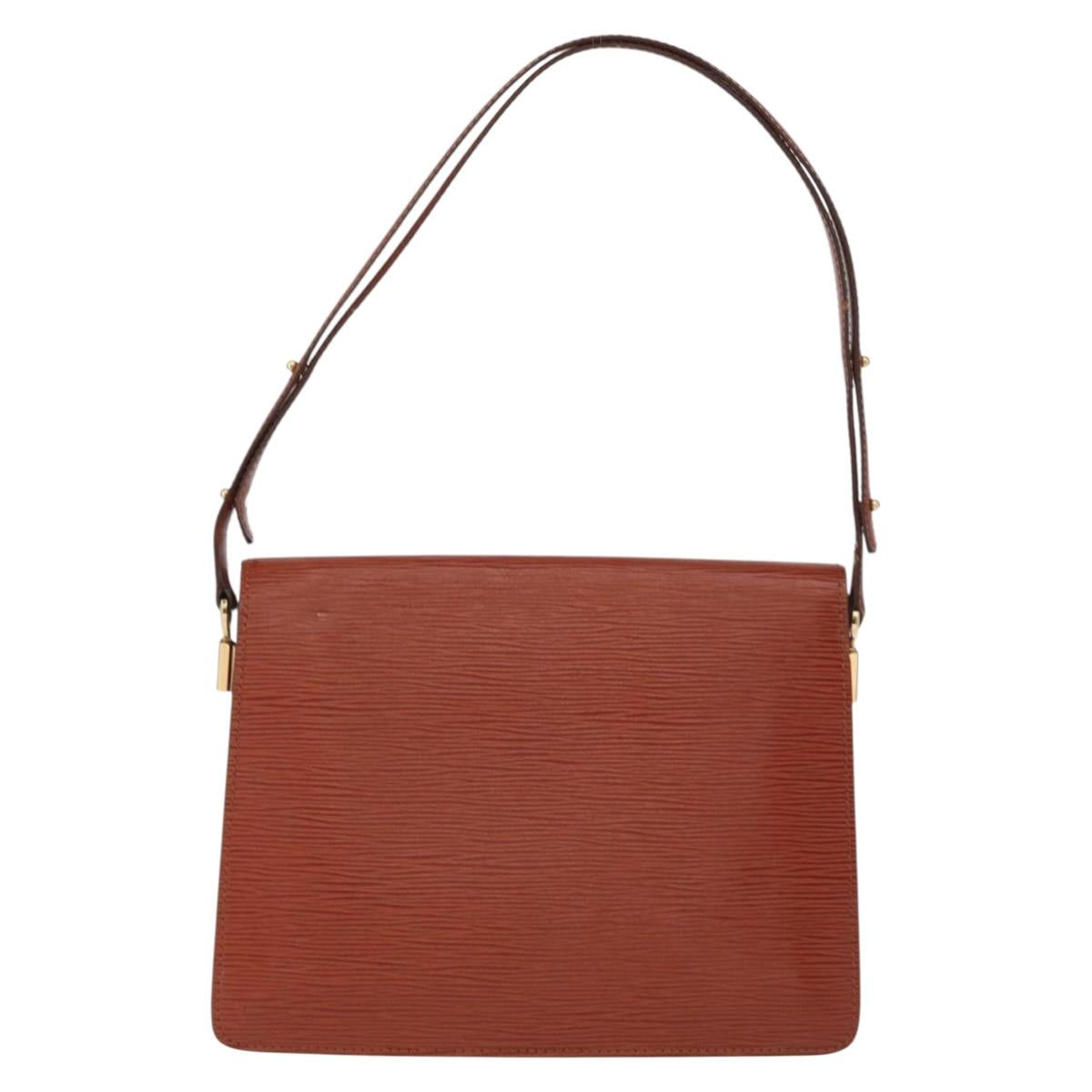 LOUIS VUITTON Epi Free Run Shoulder Bag Brown M52403 LV Auth 154498