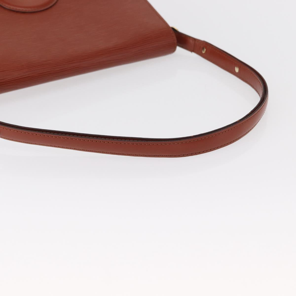 LOUIS VUITTON Epi Free Run Shoulder Bag Brown M52403 LV Auth 154498