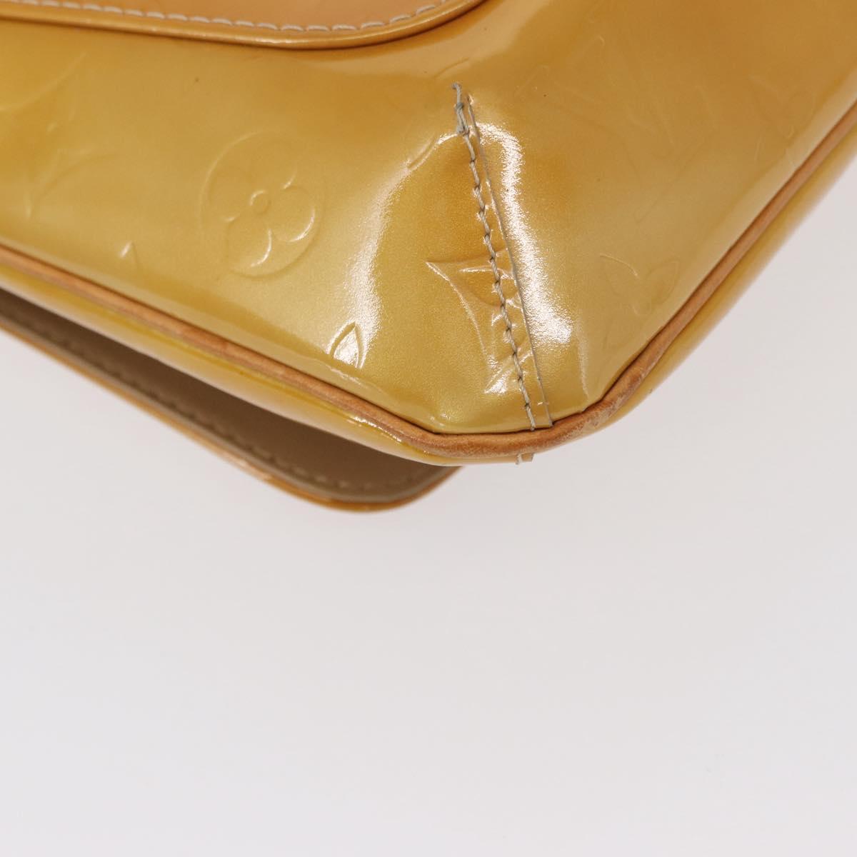 LOUIS VUITTON Monogram Vernis Thompson Street Bag Beige M91301 LV Auth 154499