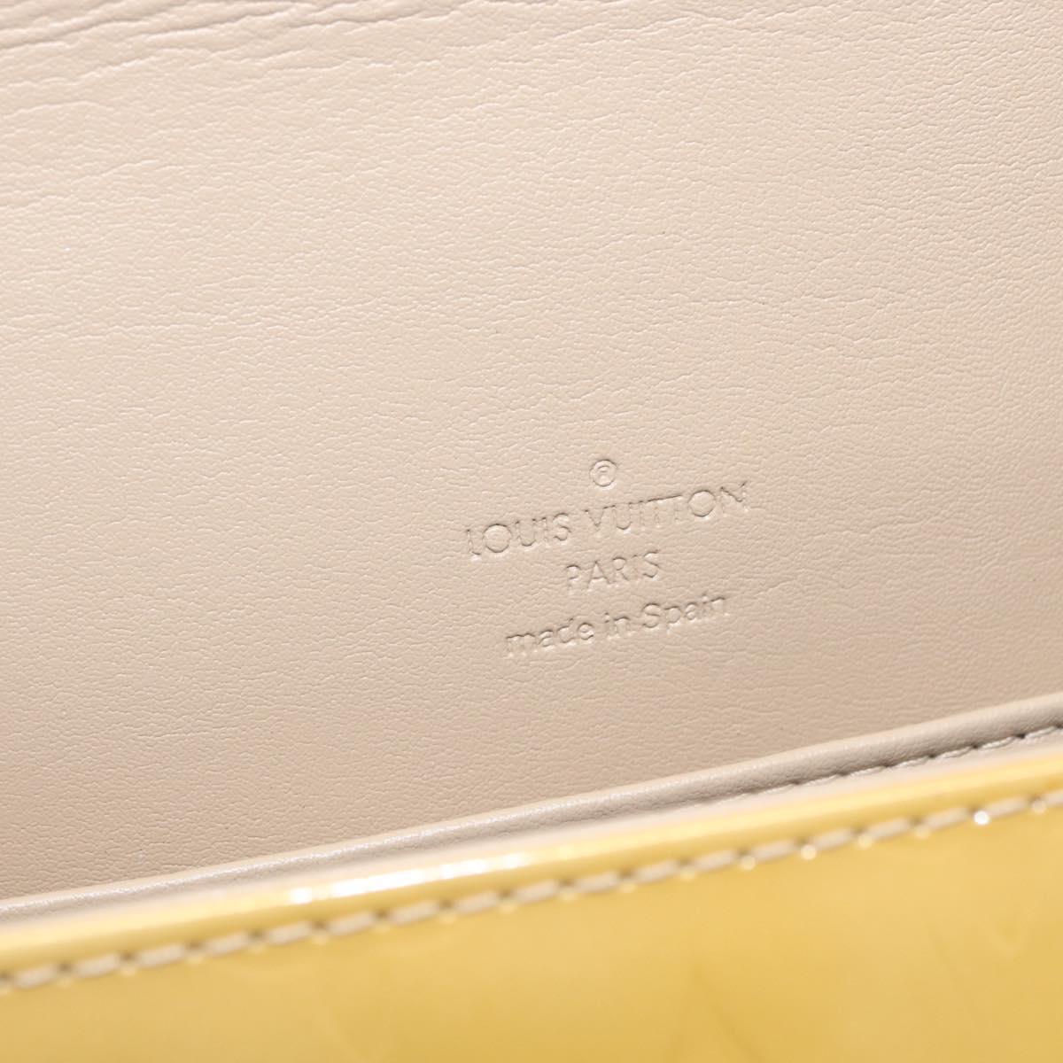 LOUIS VUITTON Monogram Vernis Thompson Street Bag Beige M91301 LV Auth 154499