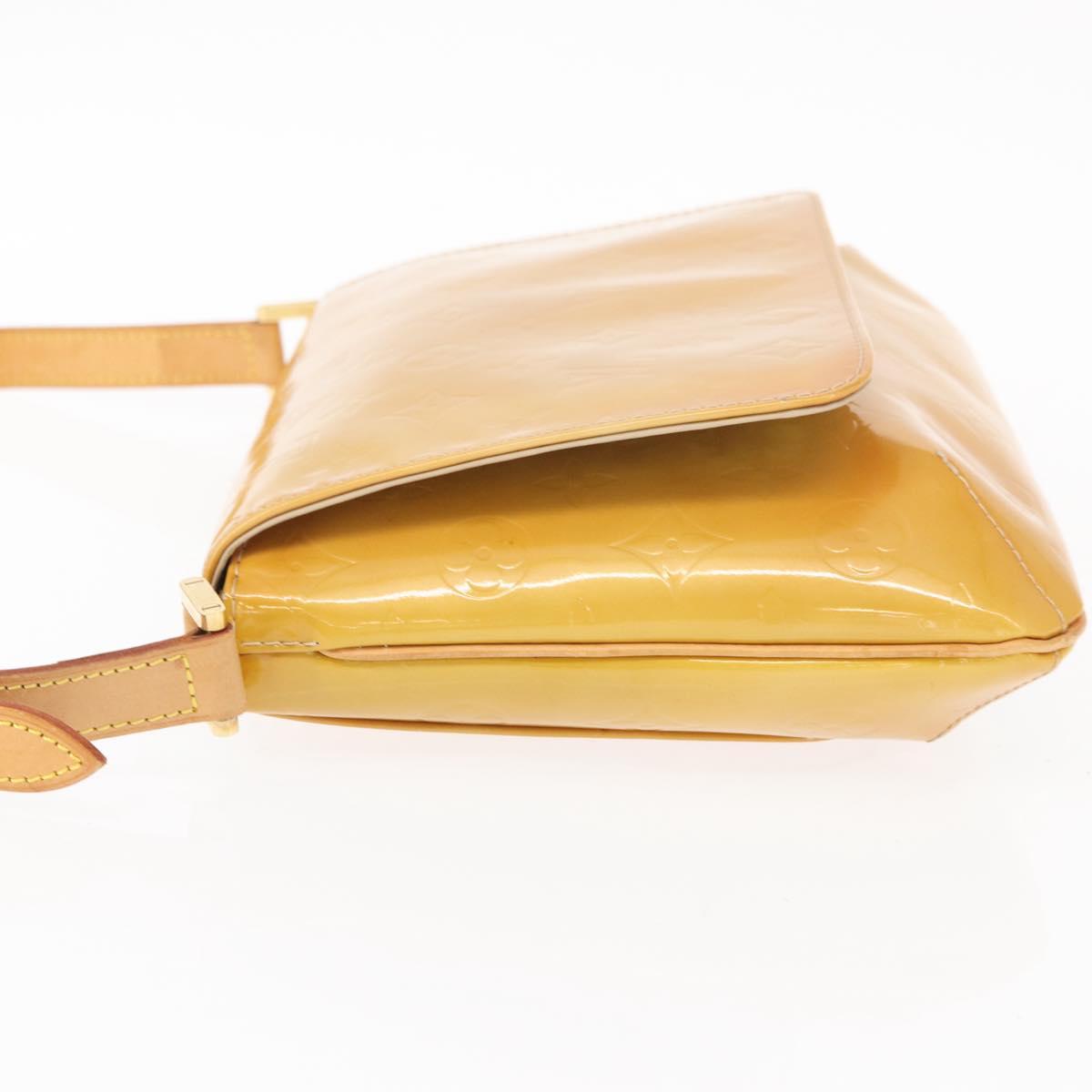 LOUIS VUITTON Monogram Vernis Thompson Street Bag Beige M91301 LV Auth 154499