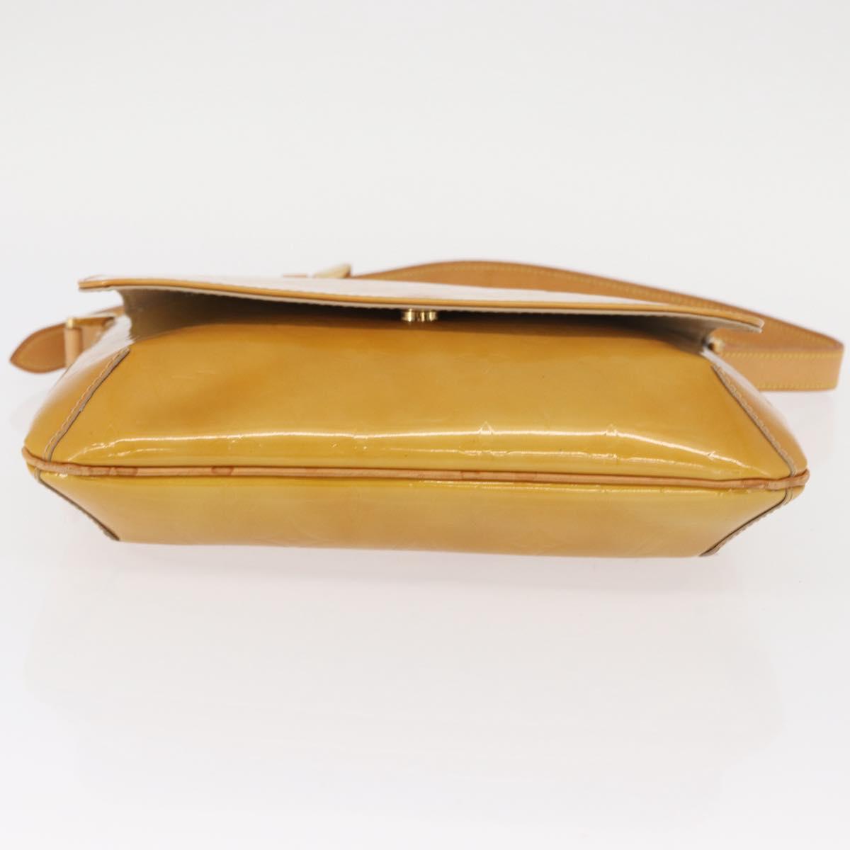 LOUIS VUITTON Monogram Vernis Thompson Street Bag Beige M91301 LV Auth 154499