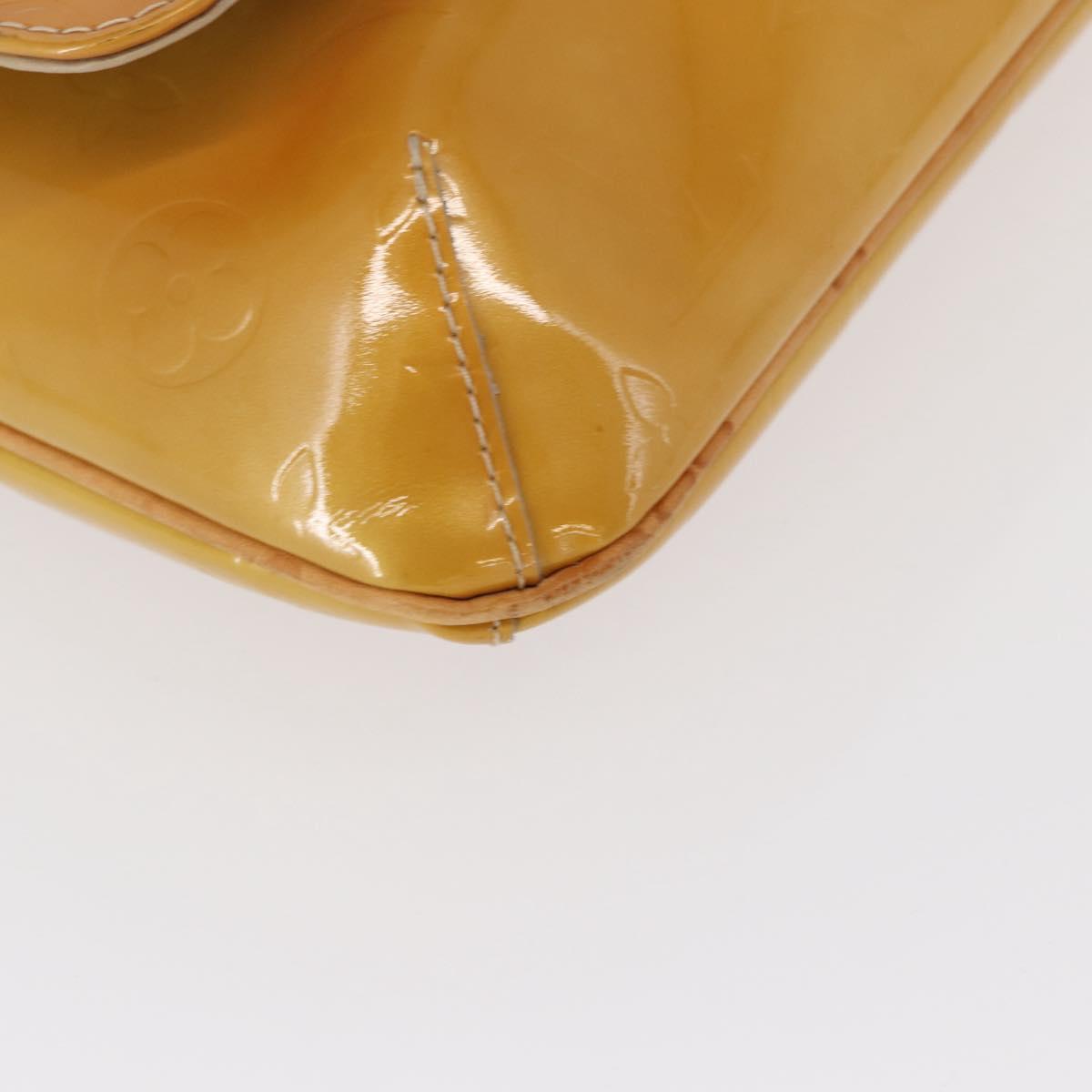 LOUIS VUITTON Monogram Vernis Thompson Street Bag Beige M91301 LV Auth 154499