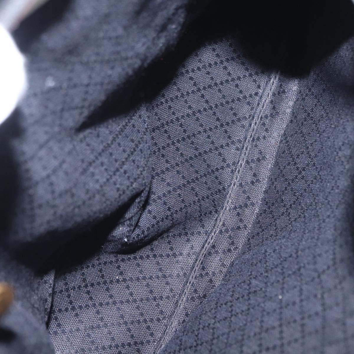 GUCCI Bamboo Backpack Leather Black Gold 003 2058 0016 Auth 154504