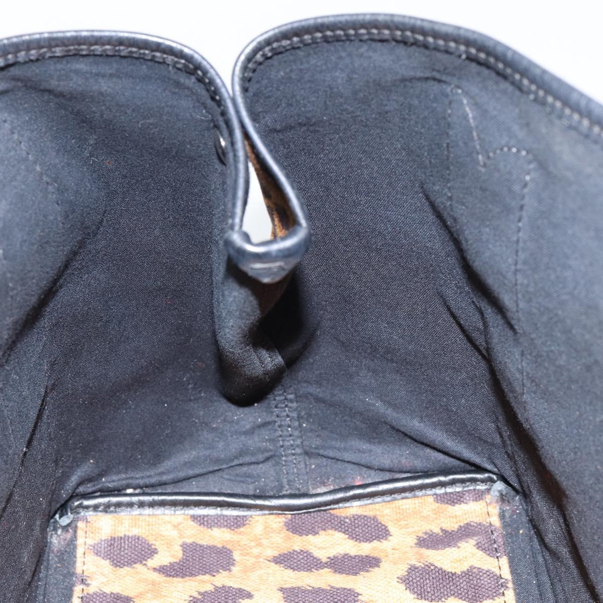 BALENCIAGA Cabas S Hand Bag Canvas Brown Silver 339933 Auth 154505