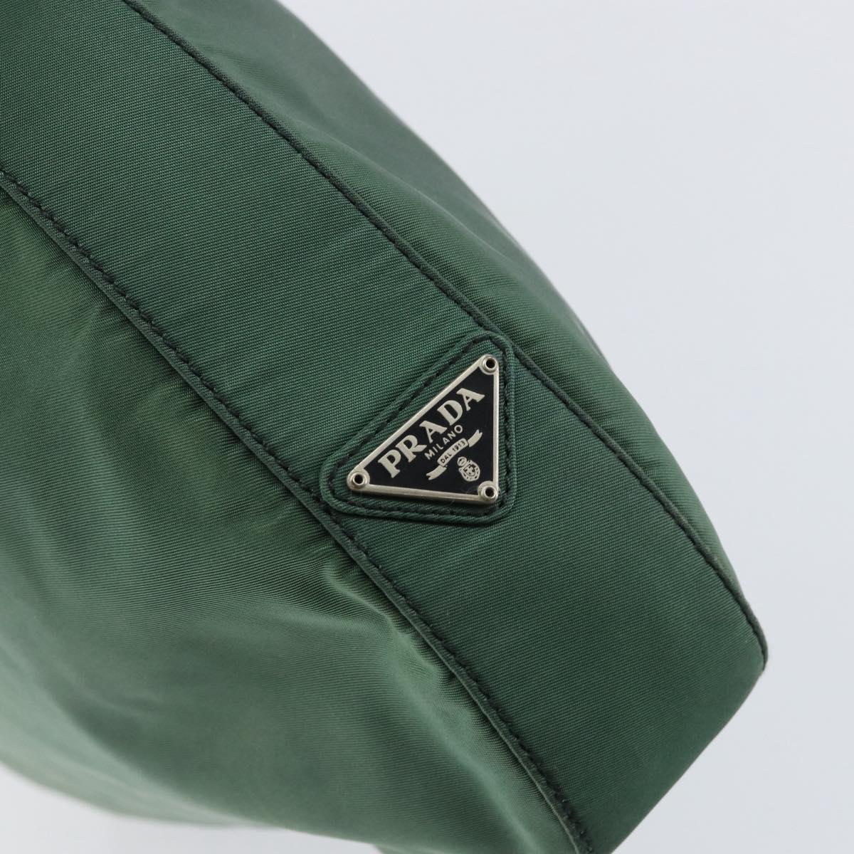 PRADA Shoulder Bag Nylon Green Auth 154515