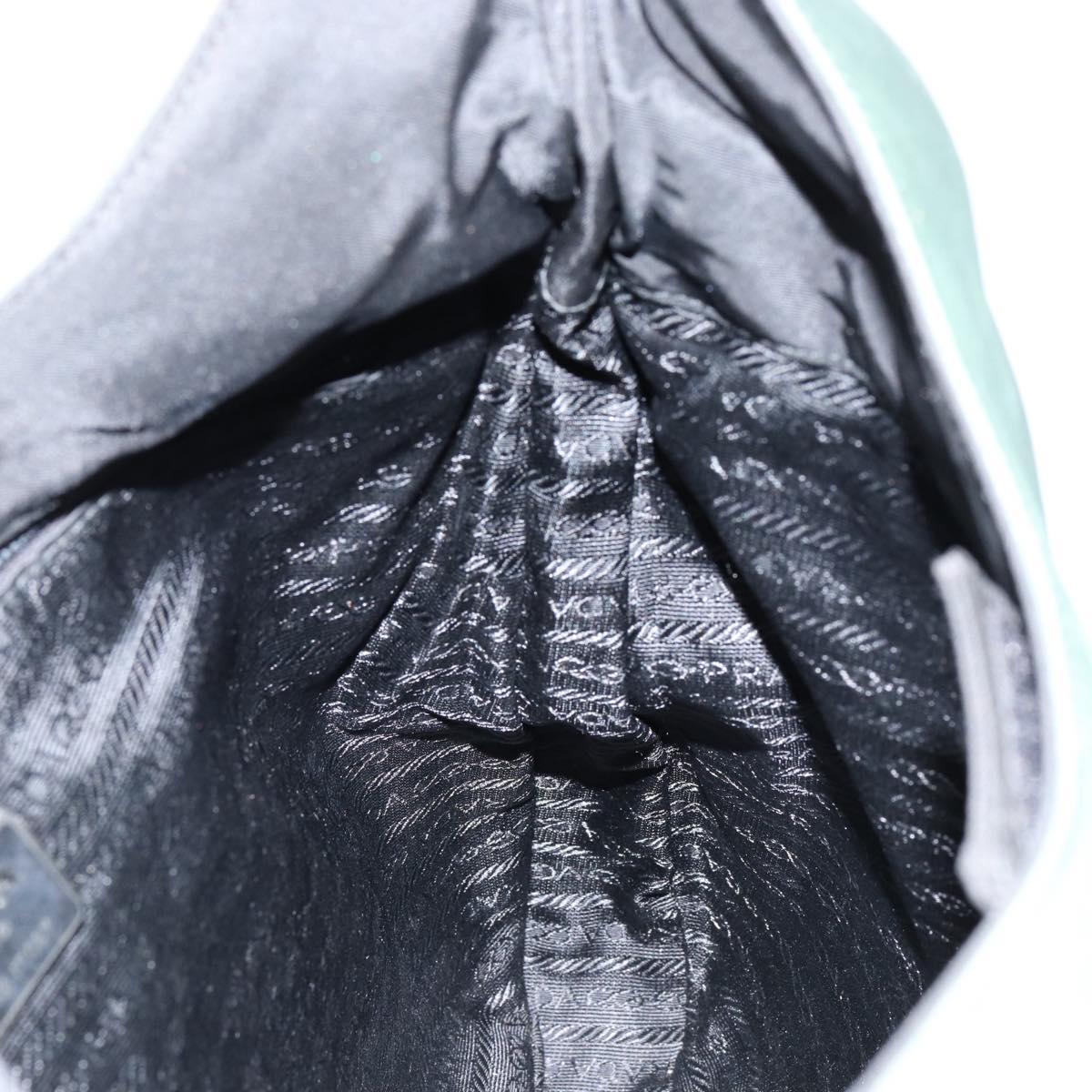 PRADA Shoulder Bag Nylon Green Auth 154515